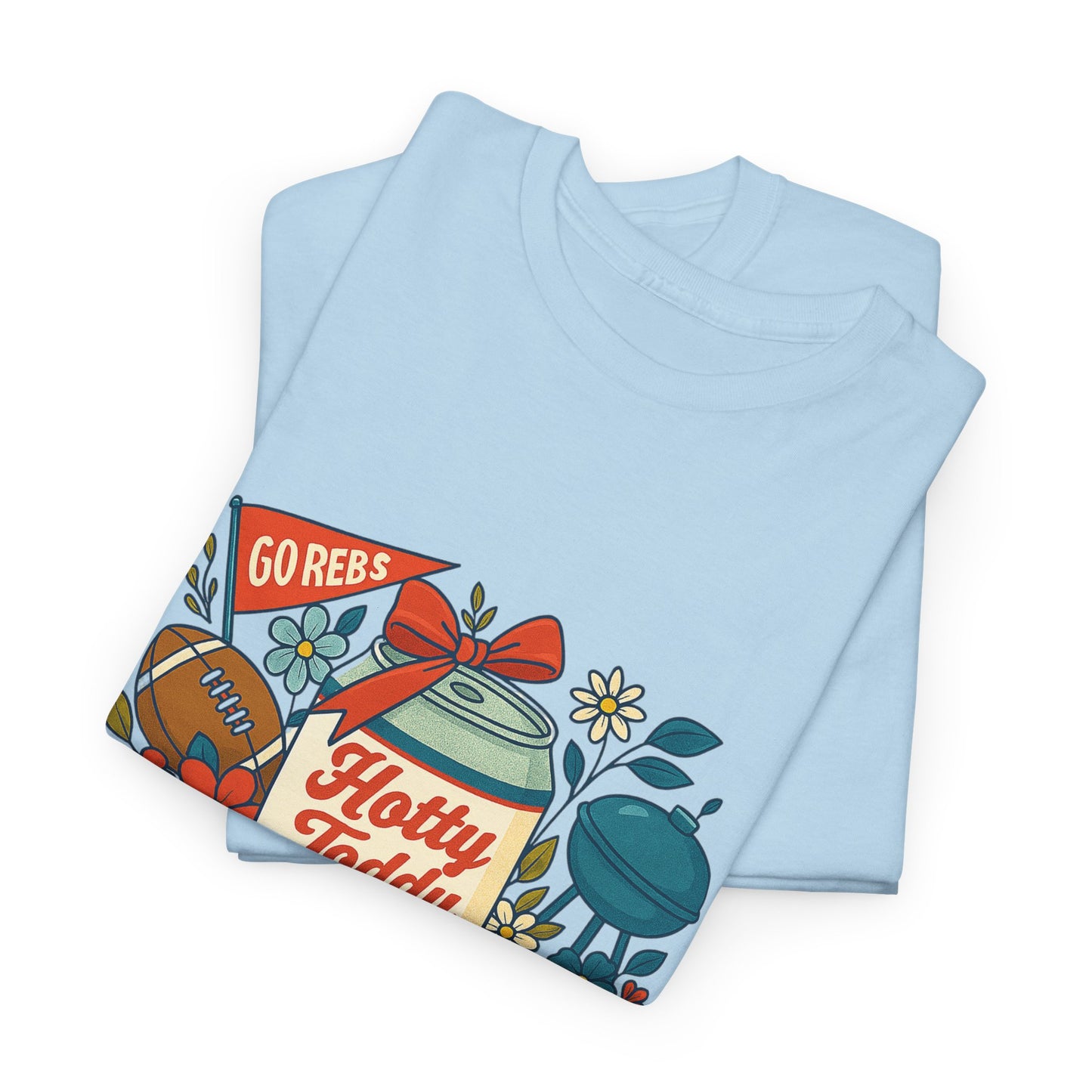 Hotty Toddy Heavy Cotton Tee - Unisex Graphic T-Shirt, Casual Wear, College Apparel, Gift for Students, Spring Break Fashion