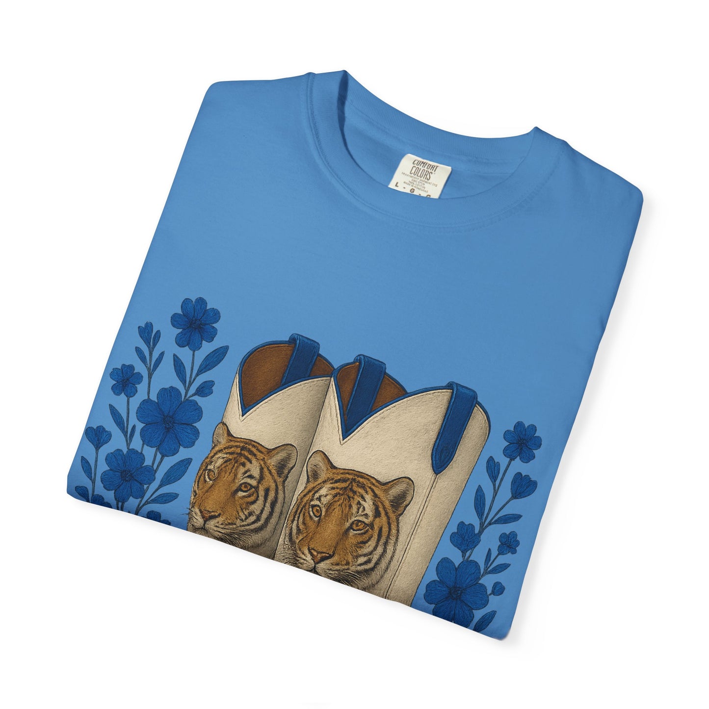 Graphic T-Shirt - Cowboy Boots & Tigress, Unisex Tee, Vintage Country Style-Memphis Tiger Fan
