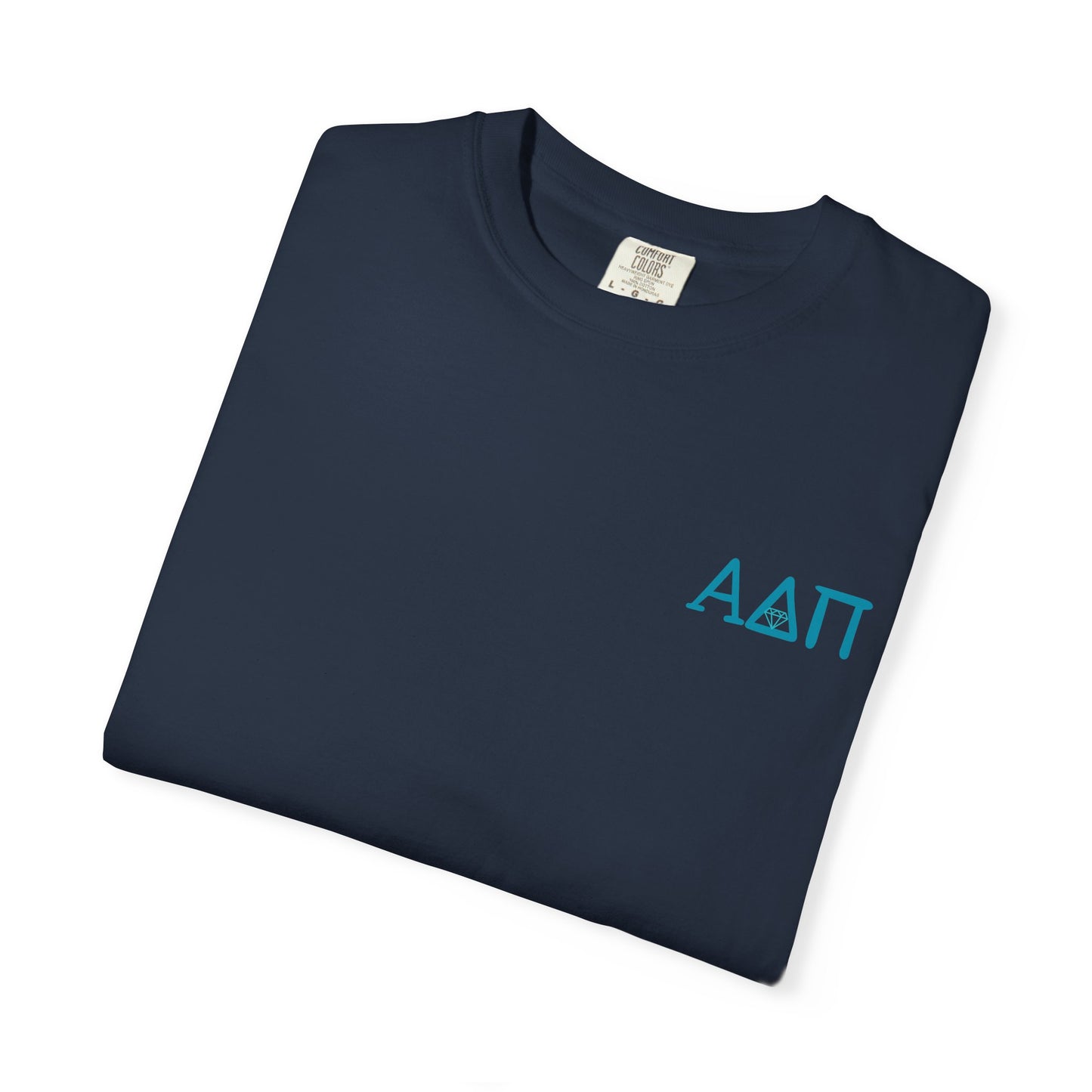 Alpha Delta Pi T-Shirt, Sorority Shirt, College Apparel, Greek Life Gift, Unisex Garment-Dyed Tee