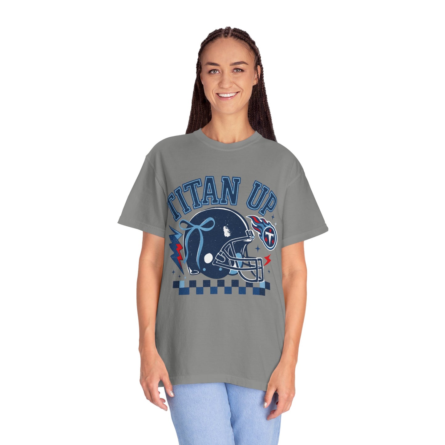 titan up tennessee Unisex Football Tee, Titan Up Shirt for Game Day, Casual Sportswear, Tailgating Apparel, Gift for Fans, Team Spirit Top