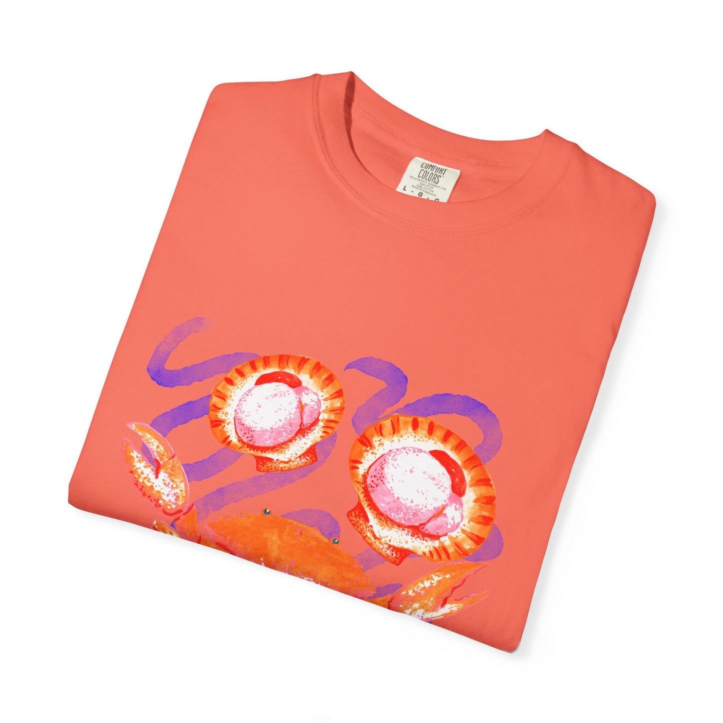 Retro Seafood Graphic T-Shirt - Fresh Catch Comfort Colors Tee