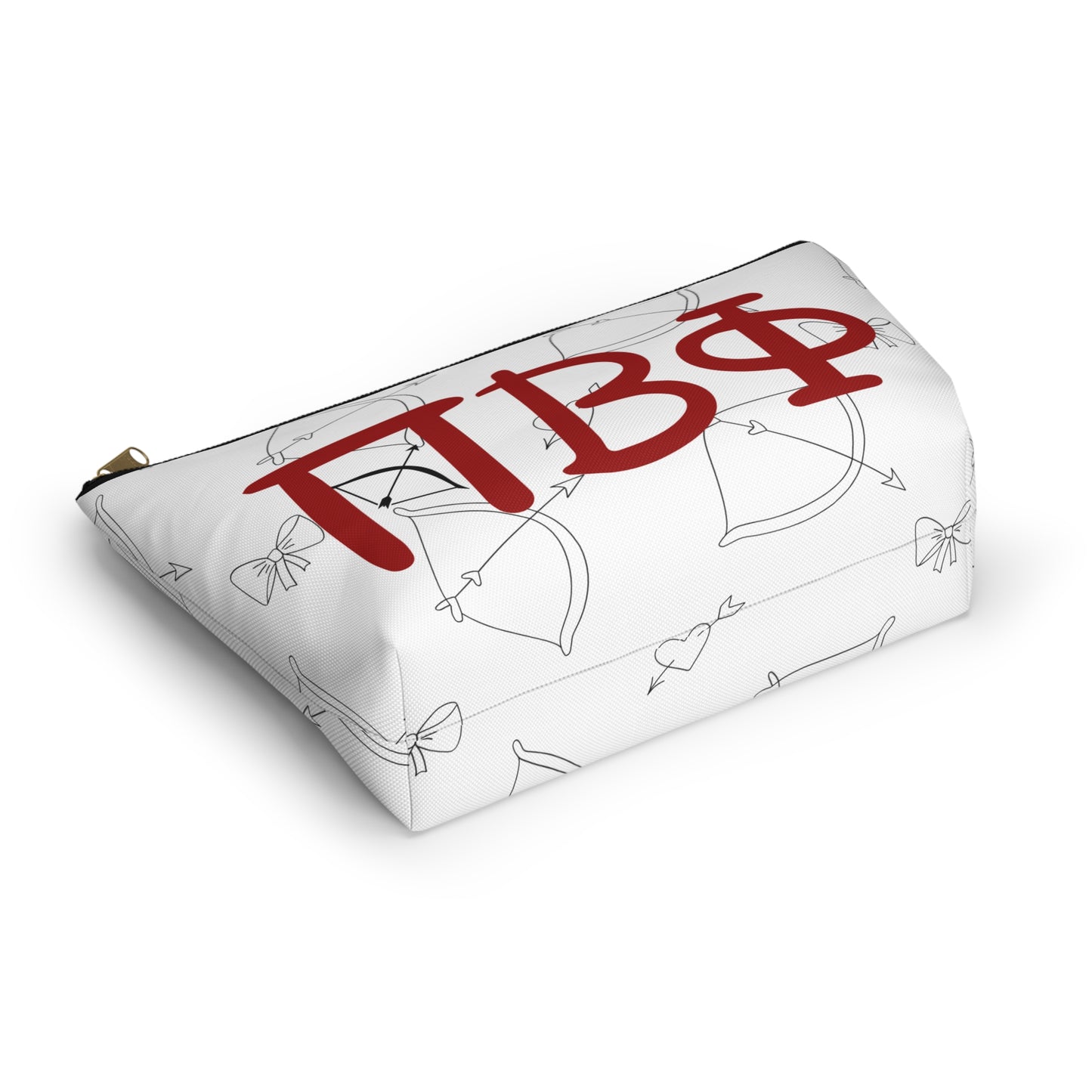 Pi Beta Phi Stylish Accessory Pouch, Personalized Cosmetic Bag, Ideal Gift for Friends, Perfect for School, Travel & Organization