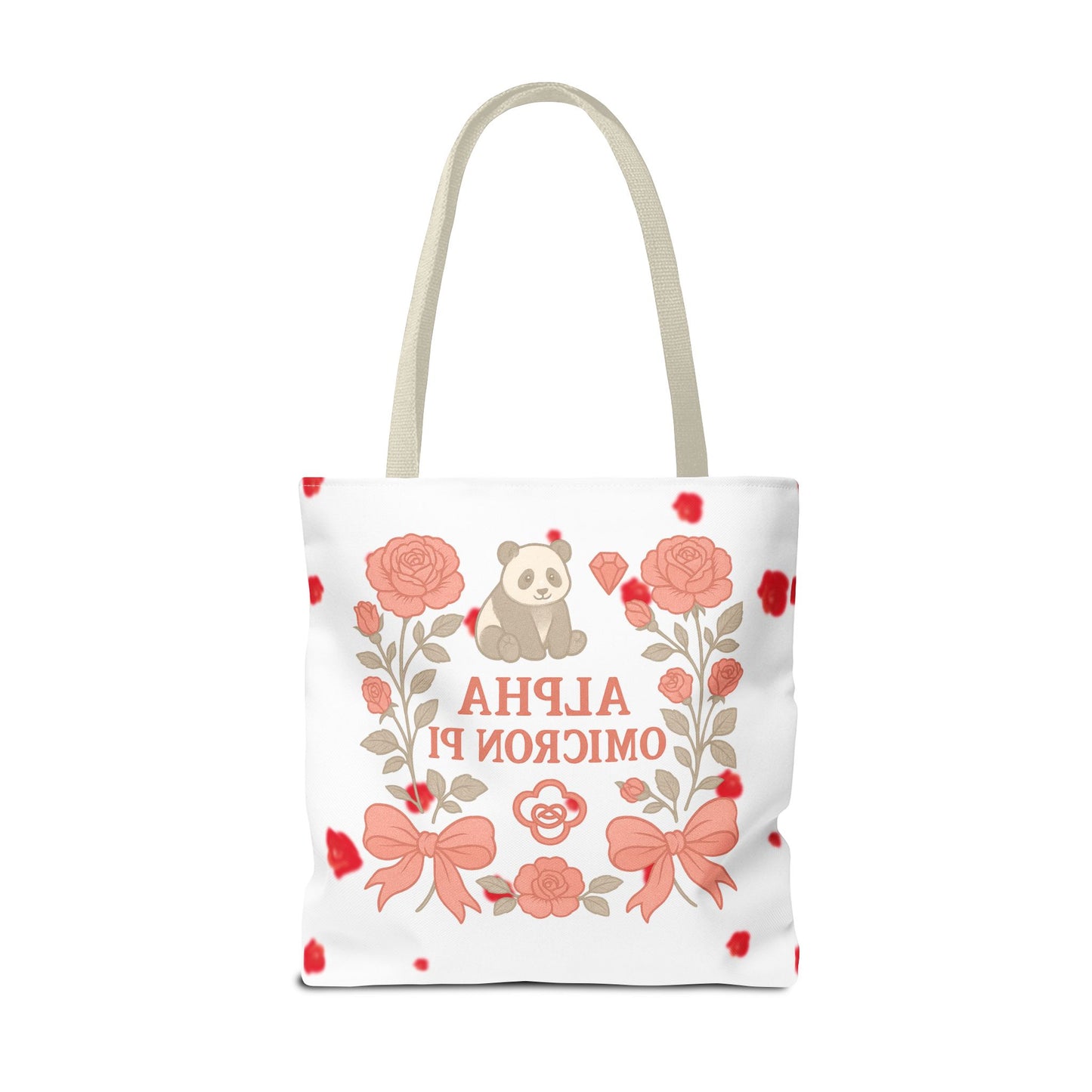 Floral Alpha Omicron Pi Tote Bag, Sorority Tote, Gift for Sisters, College Bag, Cute Everyday Tote