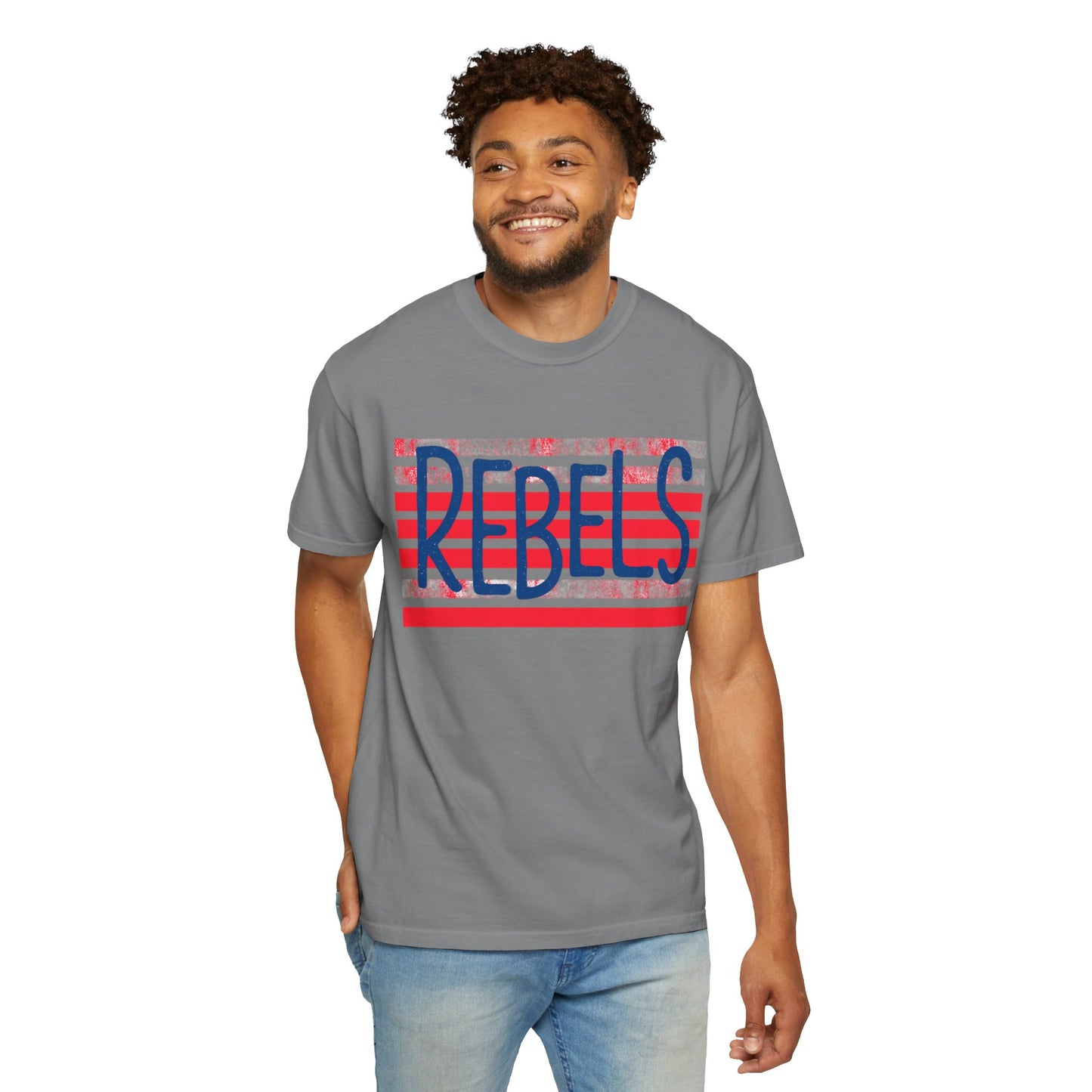 Rebels T-Shirt, Vintage Style Tee, Unisex Graphic Shirt, Summer Fashion, Independence Day Apparel, Football Game Day, Hotty Toddy