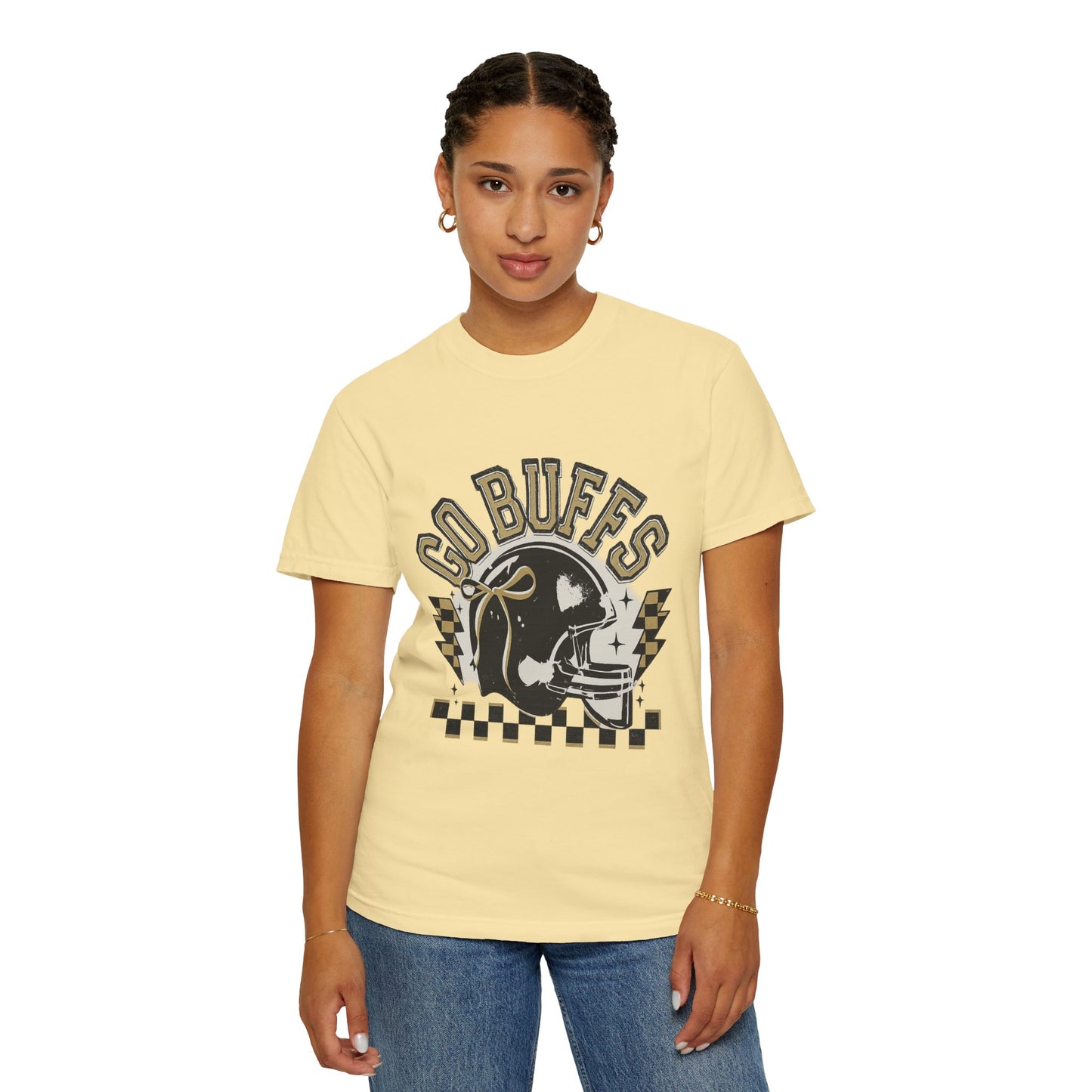 Vintage Sports Fan T-Shirt - Go Buffs Graphic Tee