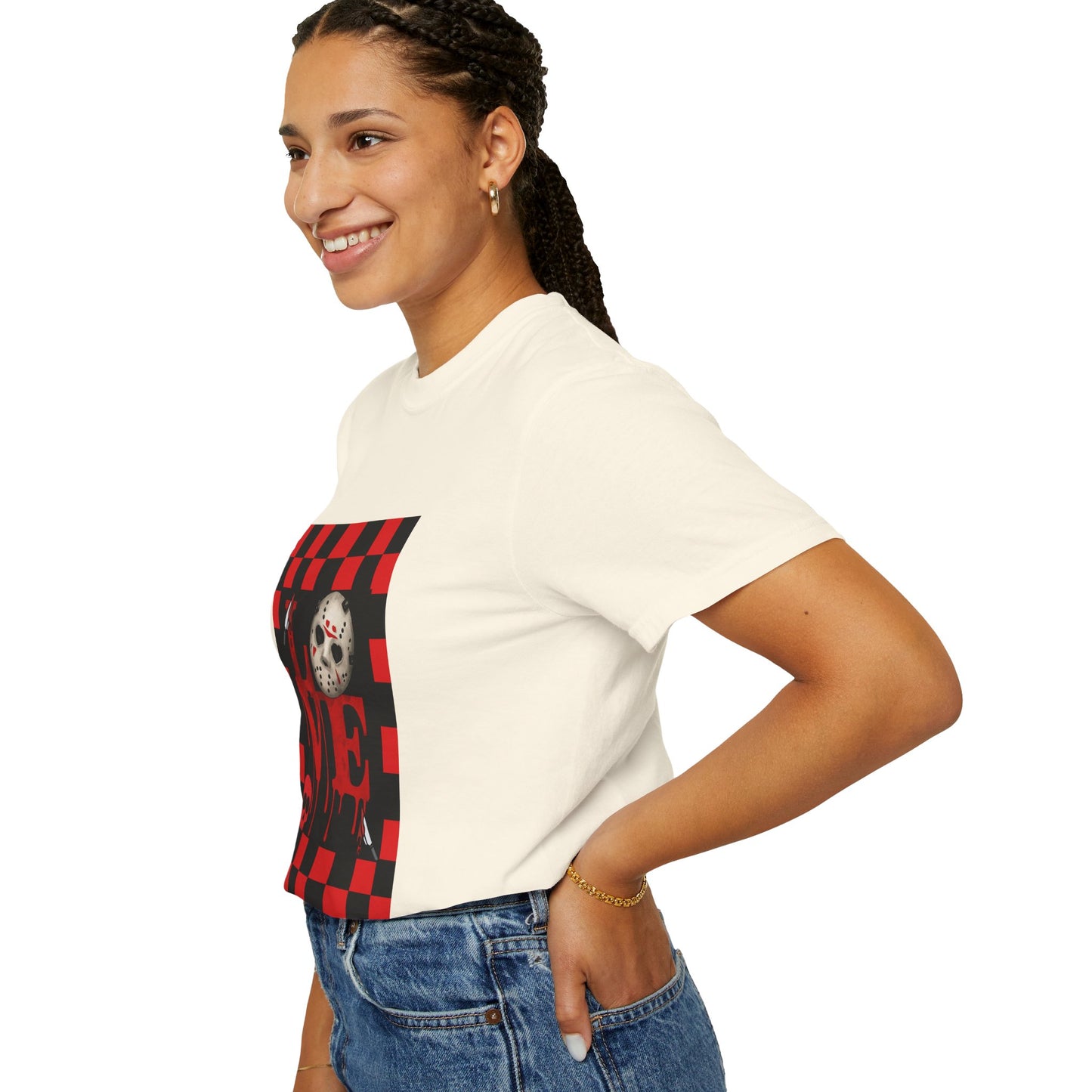 Scary Movie Mask Love Print T-Shirt