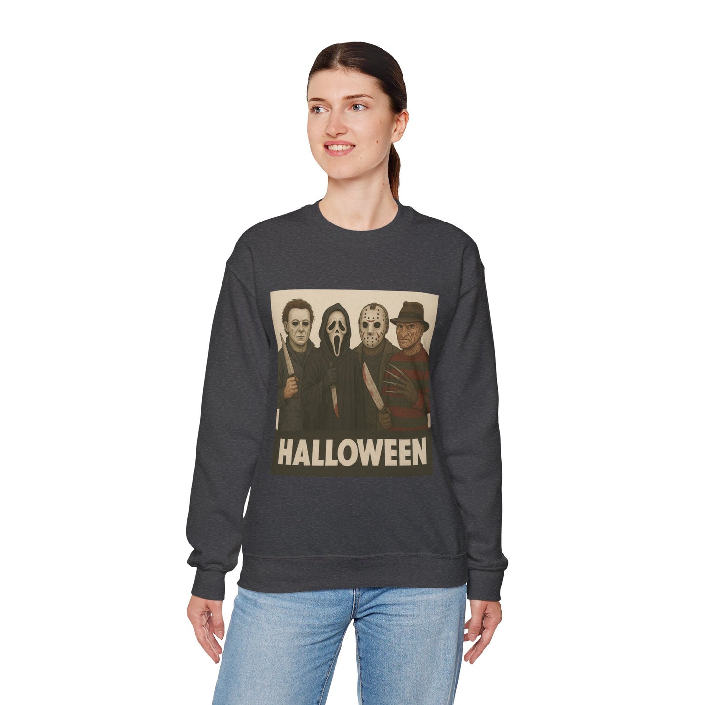 Spooky Movie Crewneck Sweatshirt - Halloween Horror Apparel