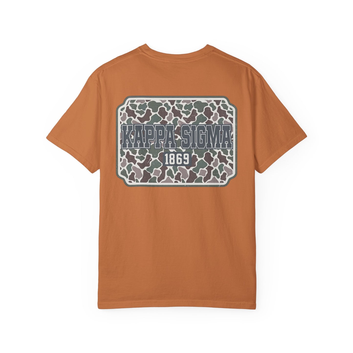 Kappa Sigma Garment-Dyed Unisex T-Shirt, Casual Wear, Greek Life Apparel, College Student Gift, Comfy Streetwear