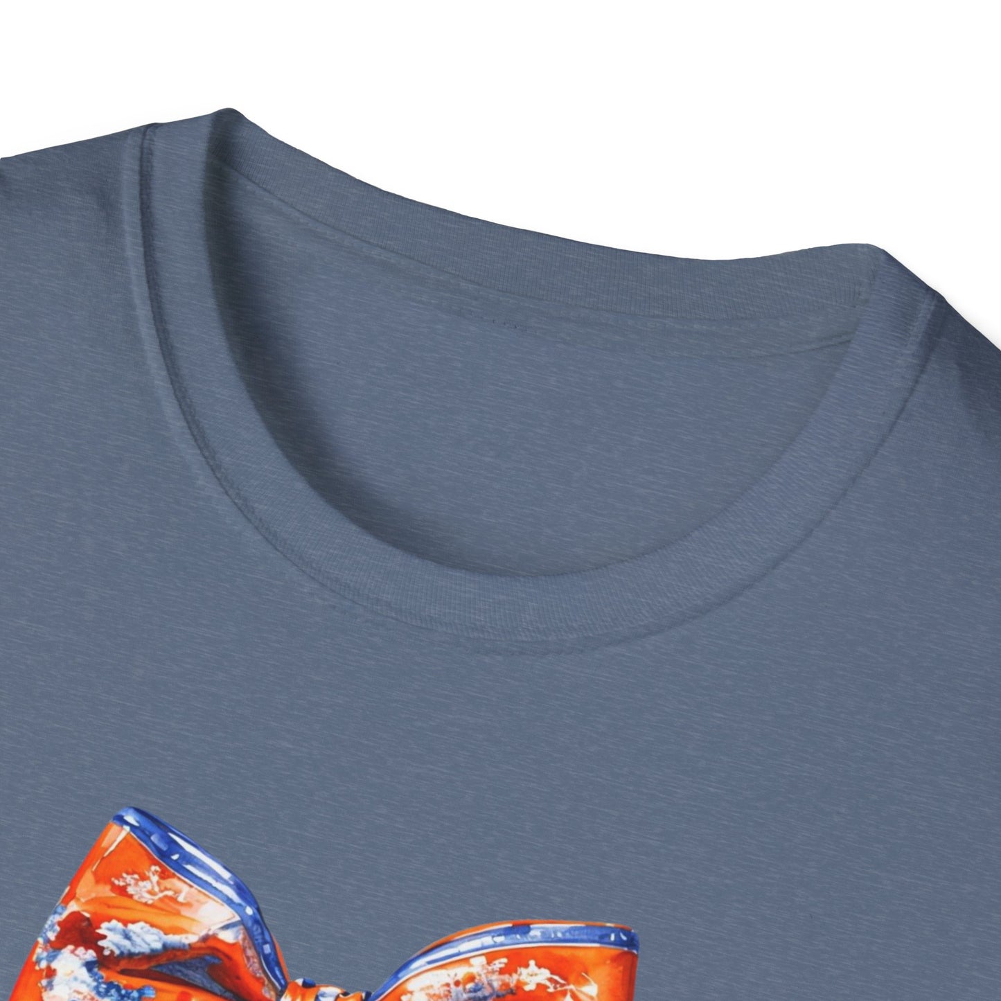AU Coquette Boot Bow Cheerful Unisex T-Shirt with Bow Design - Perfect for Game Day, Sports Fans, Birthdays, and Casual Wear, Go Tigers!