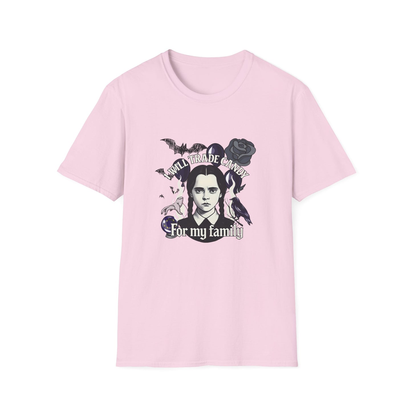Gothic Family Tribute Unisex Tee - Halloween Dark Aesthetic Apparel