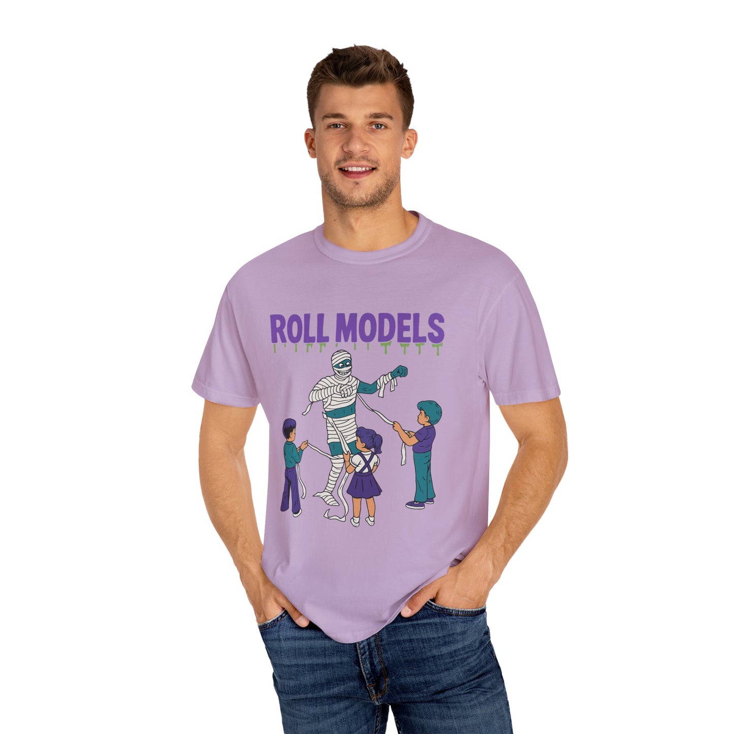 Mummy Roll Models T-Shirt, Cute Halloween Shirt, Kids Costume Tee, Family Fun Outfit, Retro Graphic Top, Vintage Style Tee