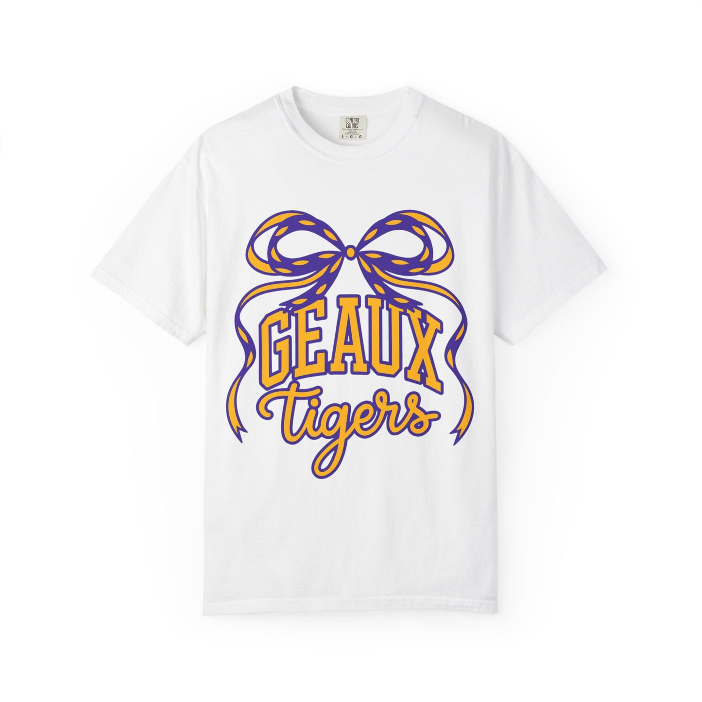 Géaux Tigers Garment-Dyed T-Shirt, Unisex Tee, LSU Spirit Wear, College Apparel, Game Day Outfit, Casual Style