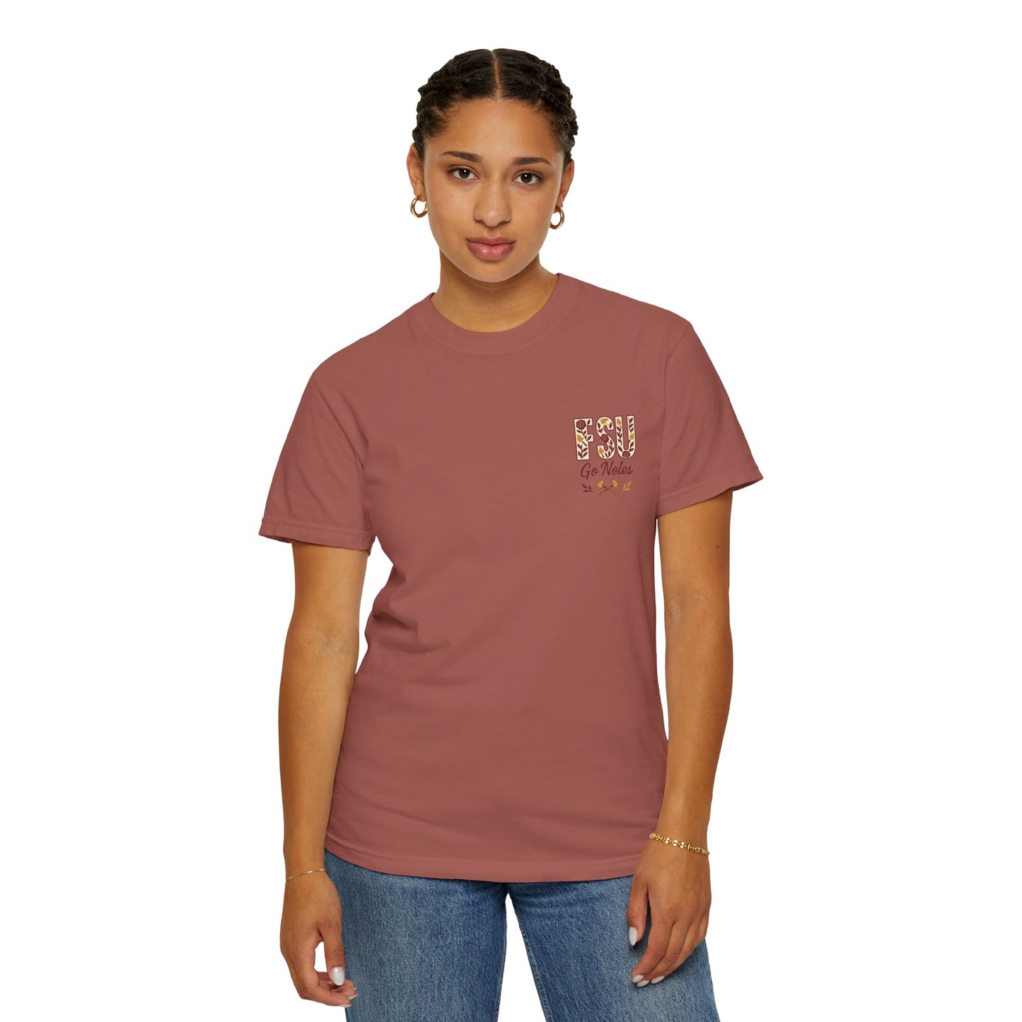 Tomahawk Nation T-Shirt, Unisex College Football Tees, Garment-Dyed Fan Apparel, Go Noles Spirit Wear, Game Day Outfit