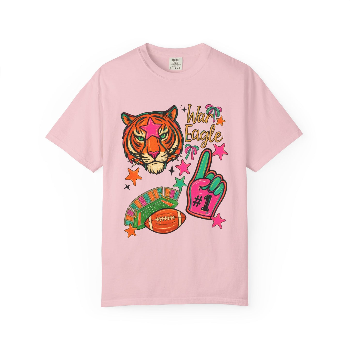 Vintage Preppy Tiger Football Game Day Unisex T-shirt