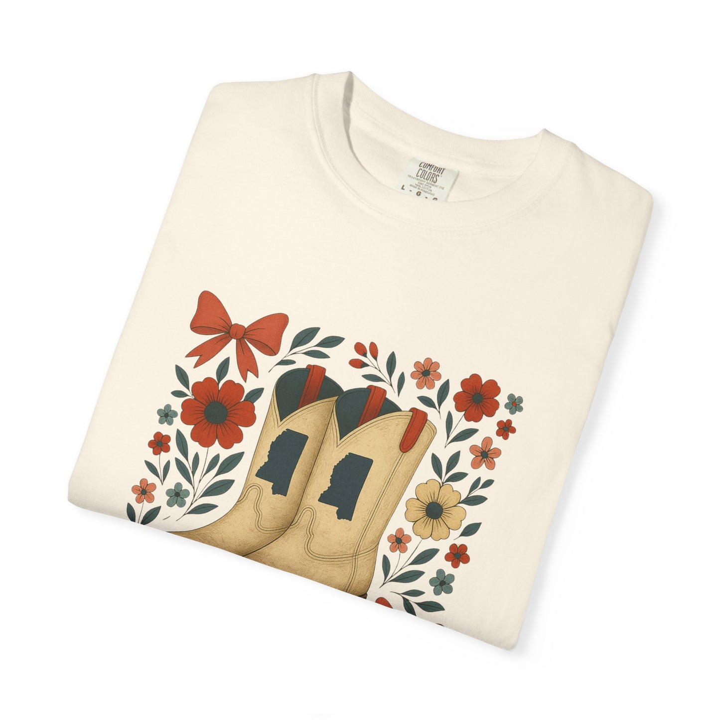 Mississippi Cowboy Boots T-Shirt - Ole Miss Rebels Fan