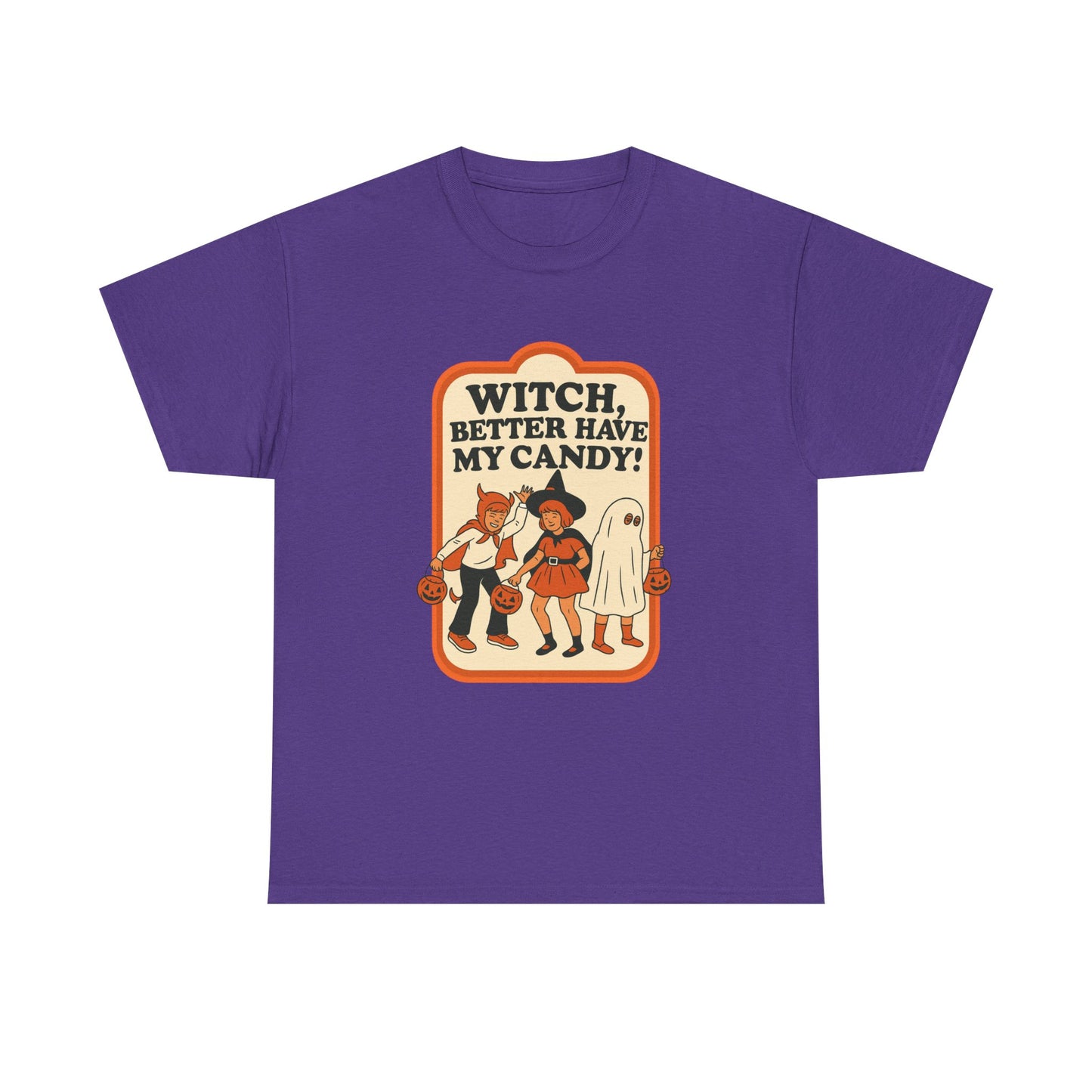 Halloween Witch Candy Tee - Unisex Cotton Shirt