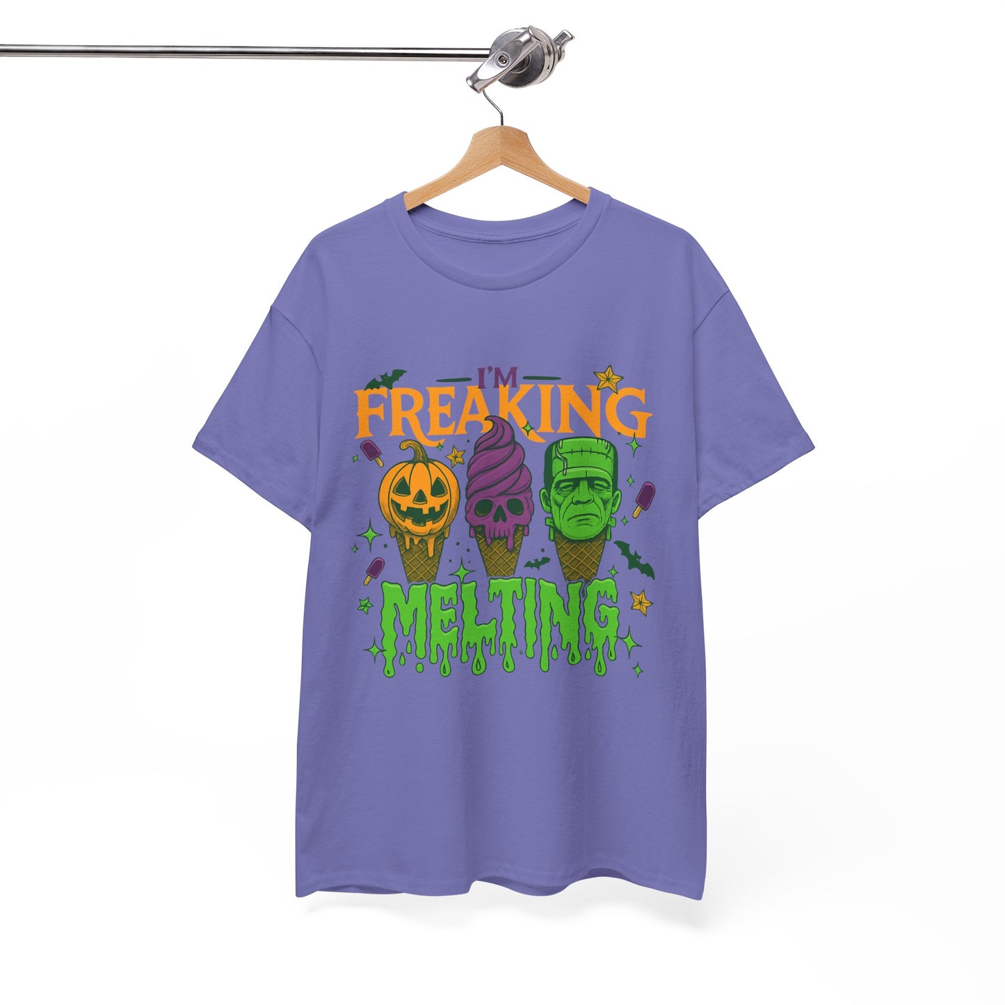 Halloween Unisex Heavy Cotton Tee, Fun Fall Shirt, Halloween Costume Top, Spooky Party Tee, Trick or Treat Apparel