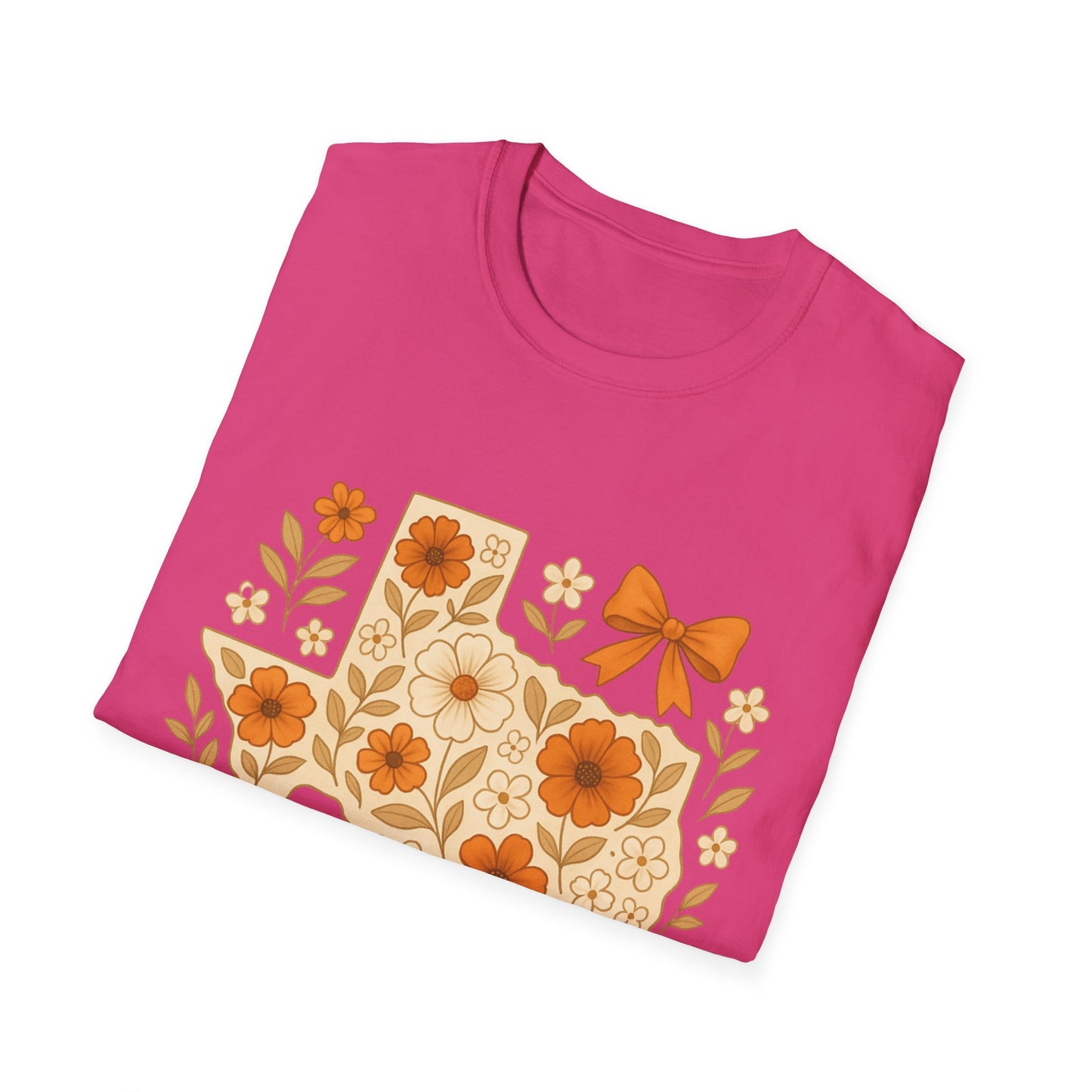Texas Floral Unisex T-Shirt, Gift for Texans, Spring & Summer Wear, Festival Attire, Southern Charm Shirt