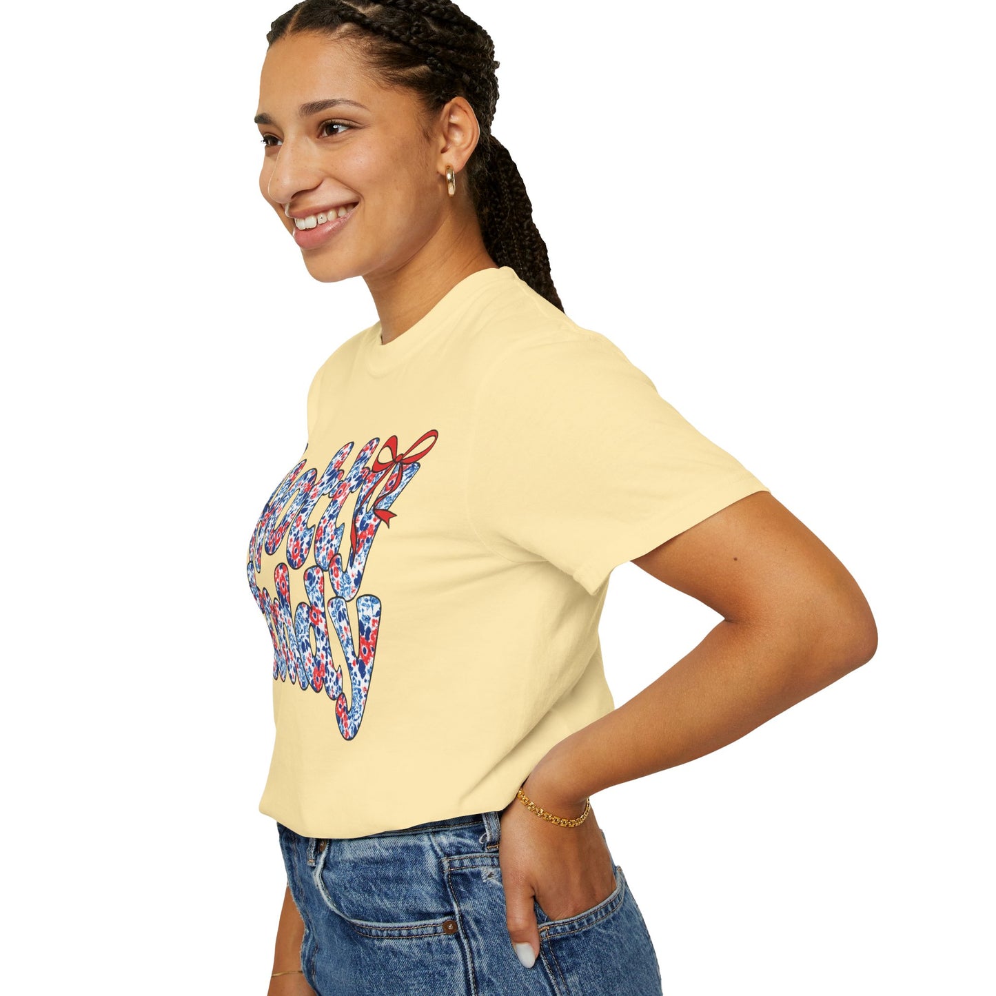 Floral Hotty Toddy Coquette Bow T-Shirt