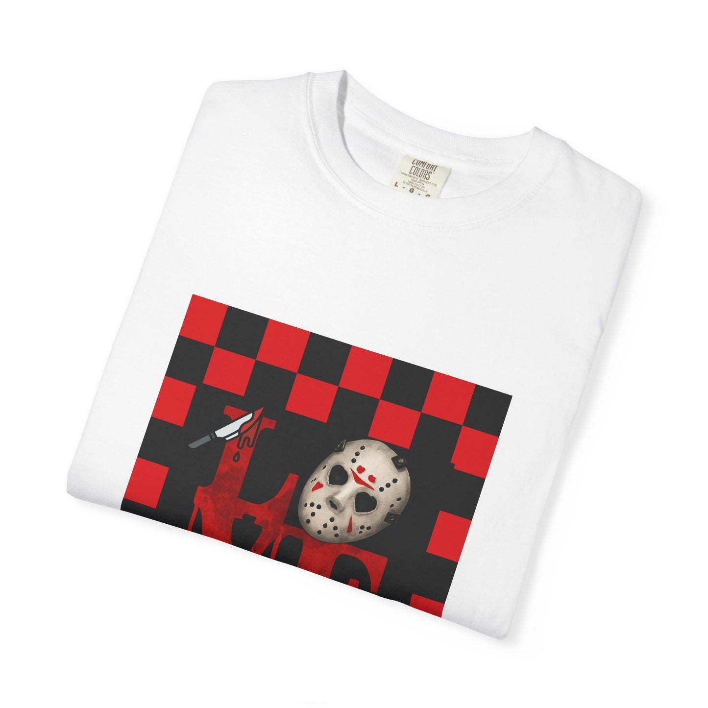 Scary Movie Mask Love Print T-Shirt