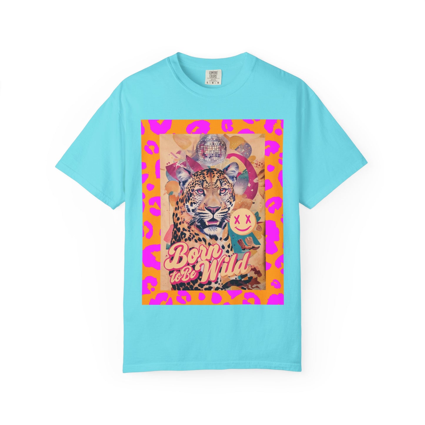 Bold Graphic T-Shirt: Born to Be Wild, Unisex Cotton Tee, Animal Lover Gift, Wild Spirit Apparel, Trendy Casual Wear, Unique Artist Design