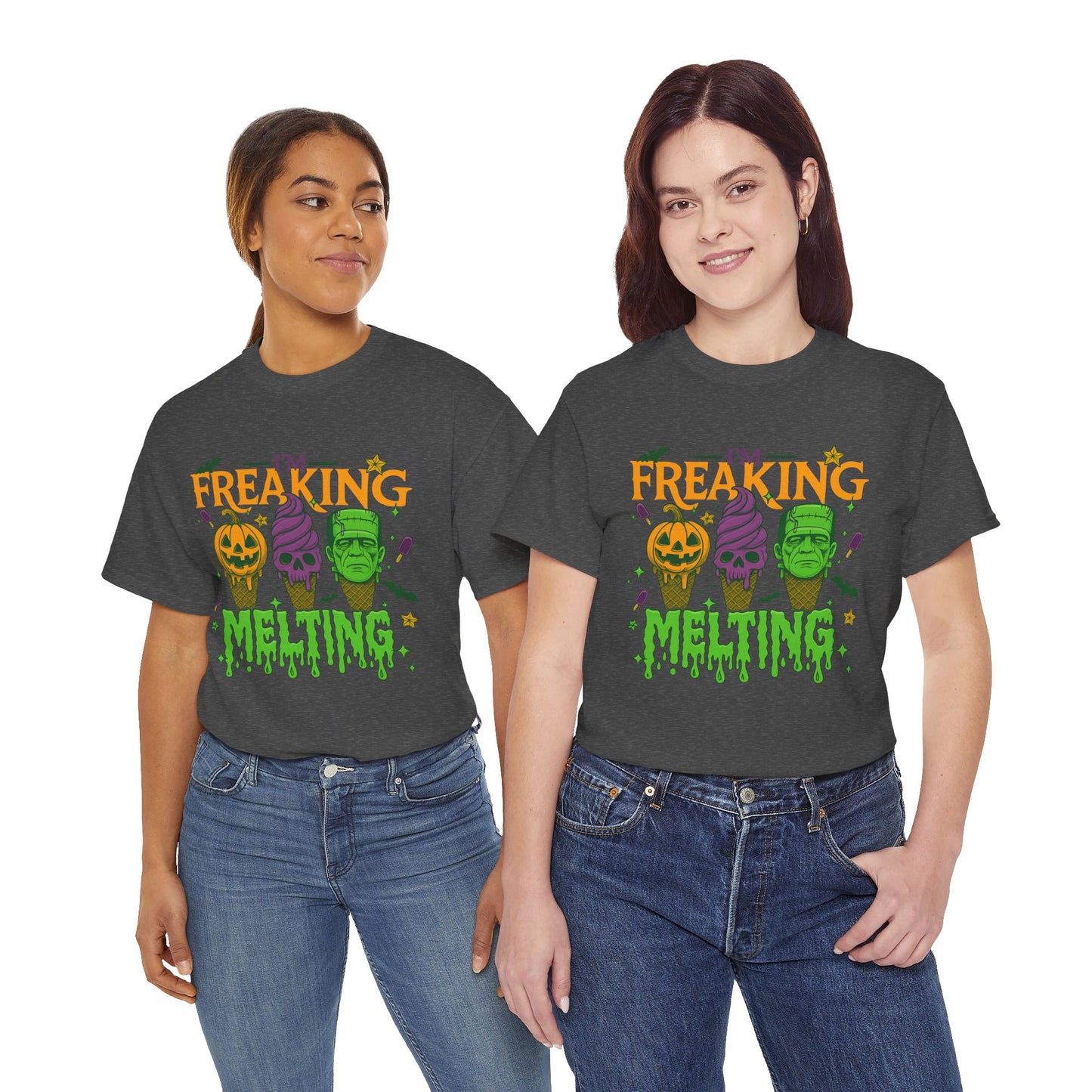 Halloween Unisex Heavy Cotton Tee, Fun Fall Shirt, Halloween Costume Top, Spooky Party Tee, Trick or Treat Apparel