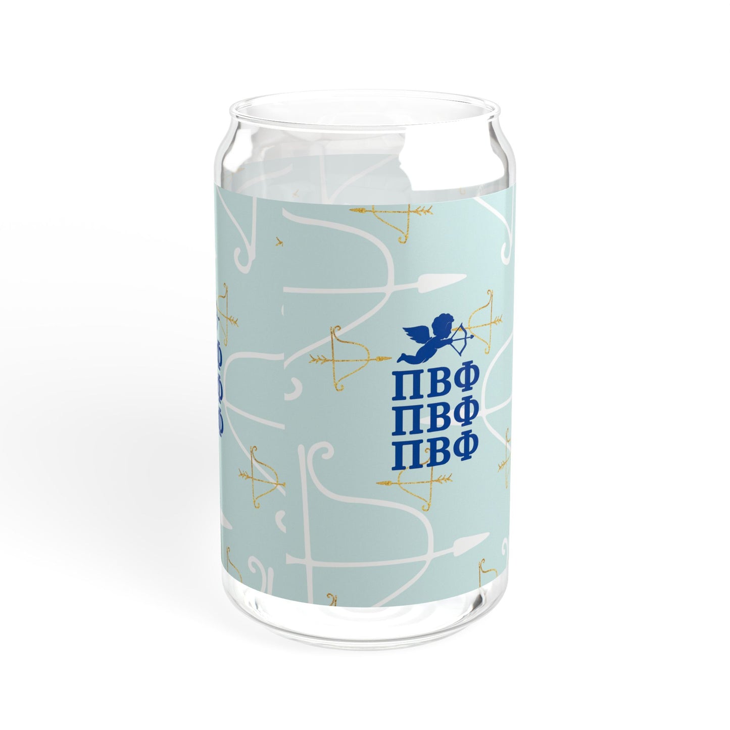 Pi Beta Phi Sipper Glass with Custom Design, Personalized Drinkware, Greek Life, Sorority Gift, Sisterhood