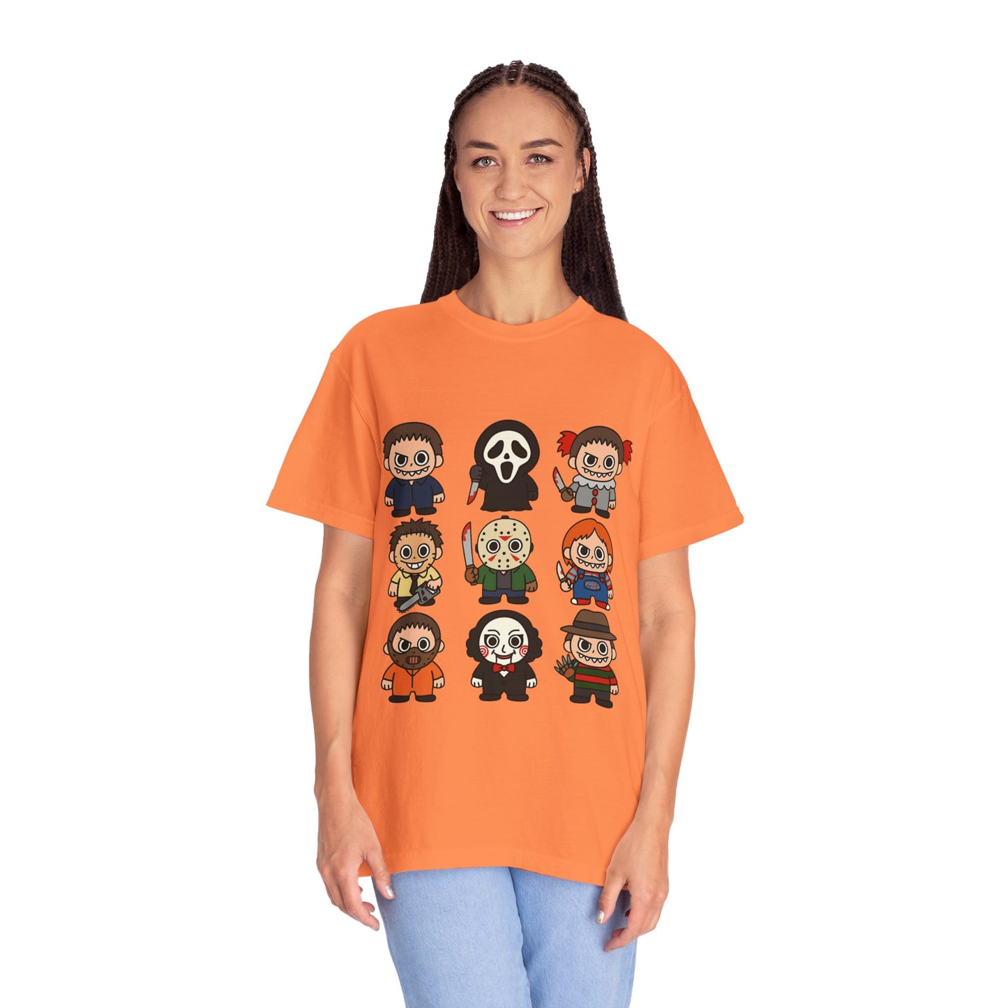 Pop Culture Horror Character T-Shirt, Unisex Tee, Halloween Tee, Horror Movie Merch, Funny Graphic Shirt, Gift for Horror Fans