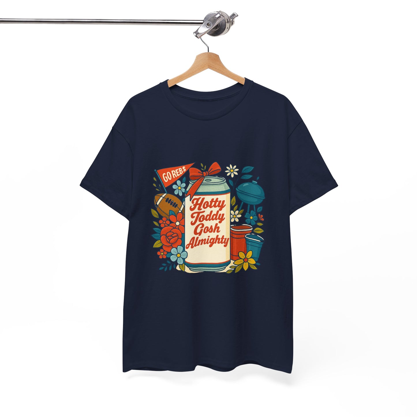 Hotty Toddy Heavy Cotton Tee - Unisex Graphic T-Shirt, Casual Wear, College Apparel, Gift for Students, Spring Break Fashion