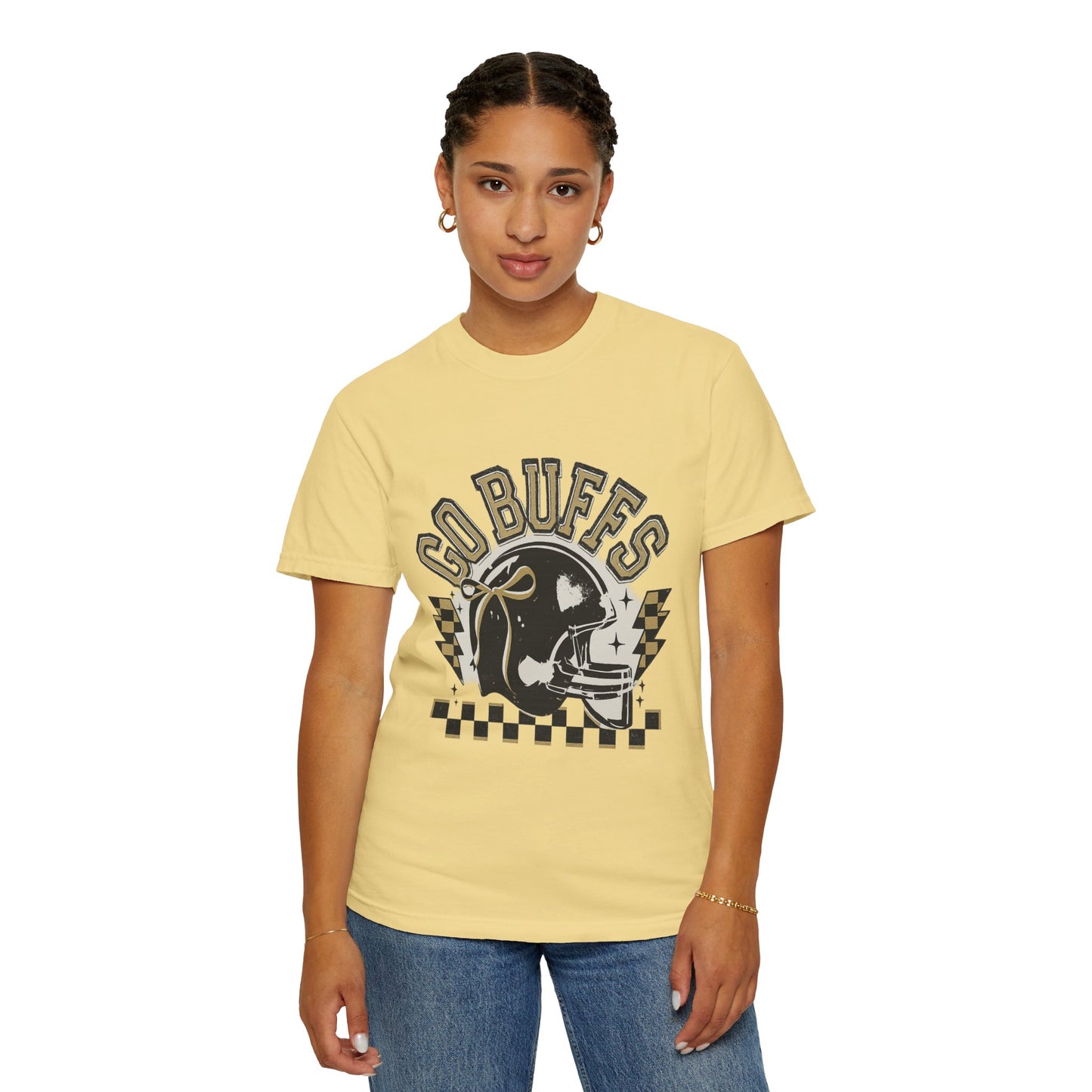 Vintage Sports Fan T-Shirt - Go Buffs Graphic Tee