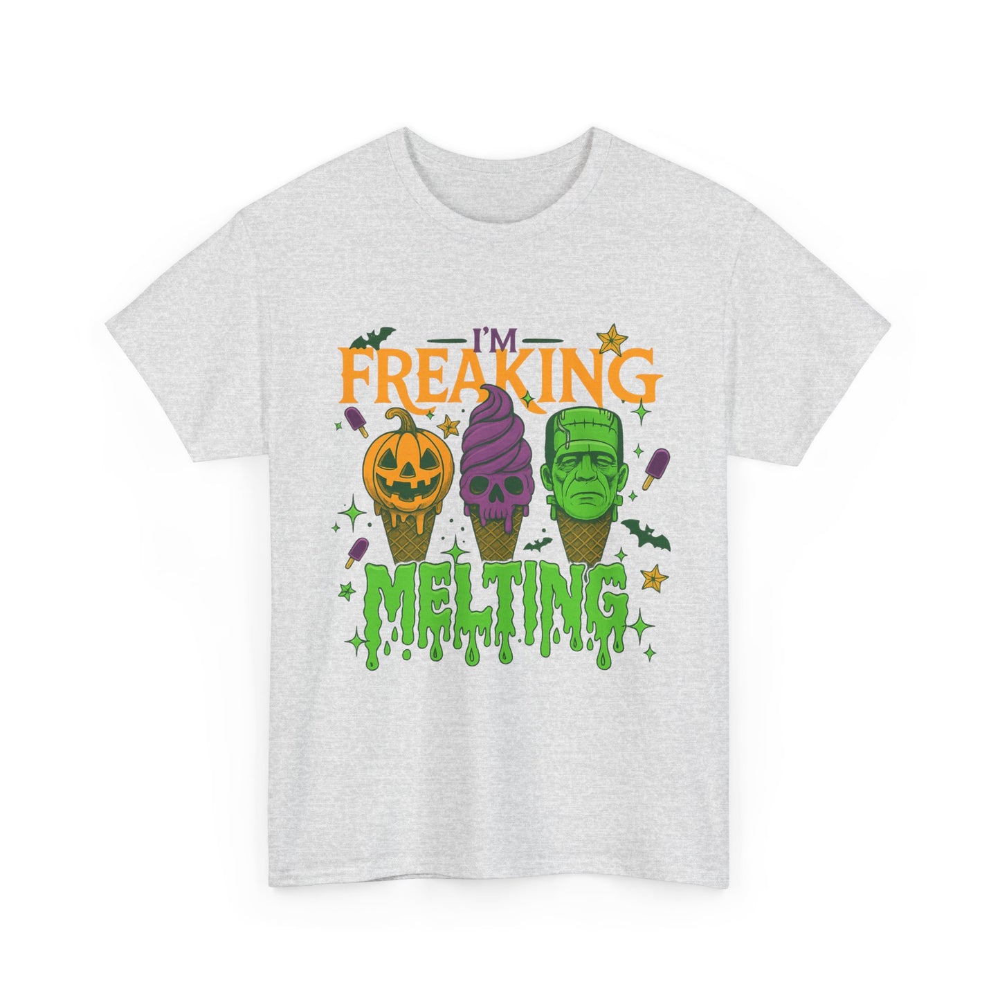 Halloween Unisex Heavy Cotton Tee, Fun Fall Shirt, Halloween Costume Top, Spooky Party Tee, Trick or Treat Apparel