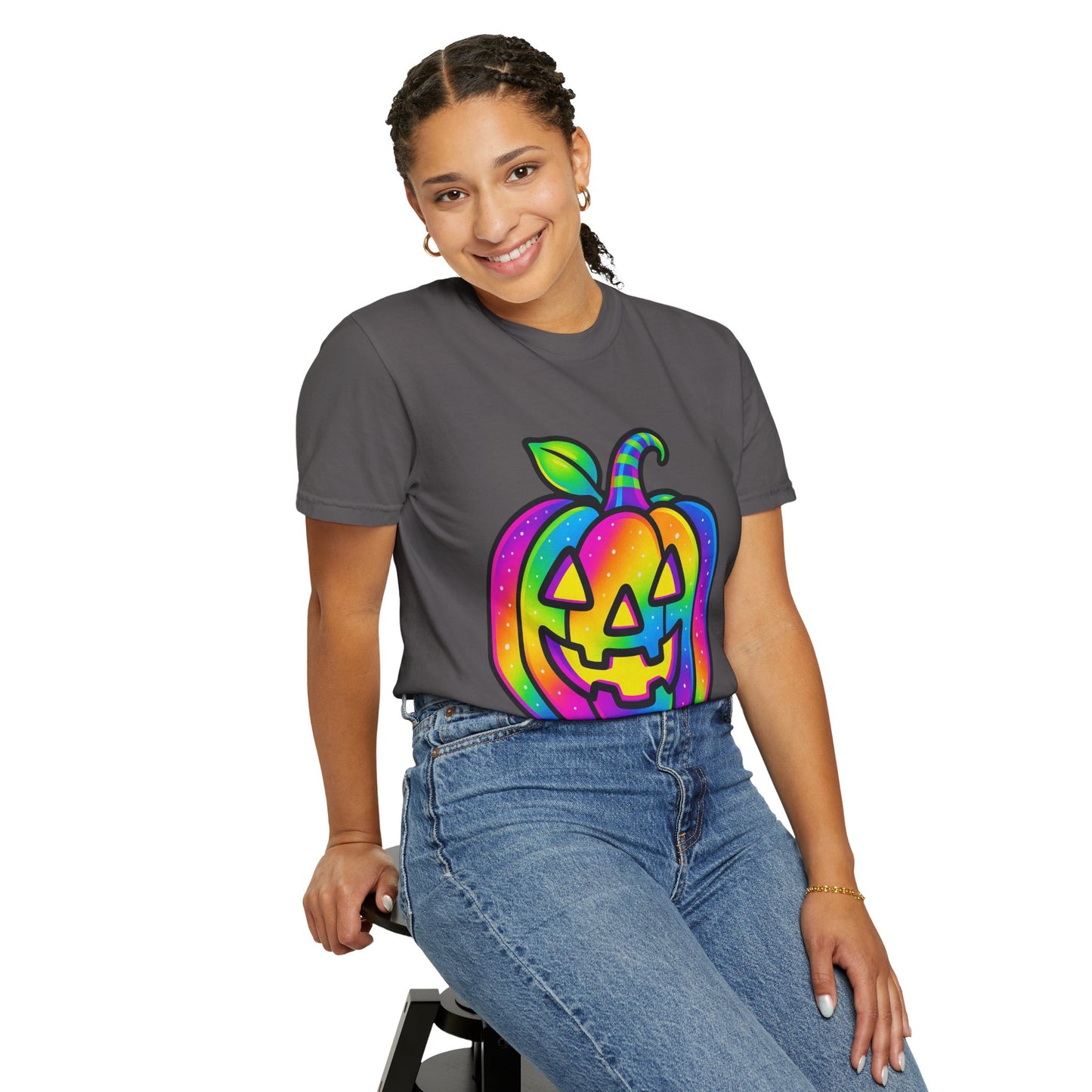 Colorful Pumpkin T-shirt for Halloween