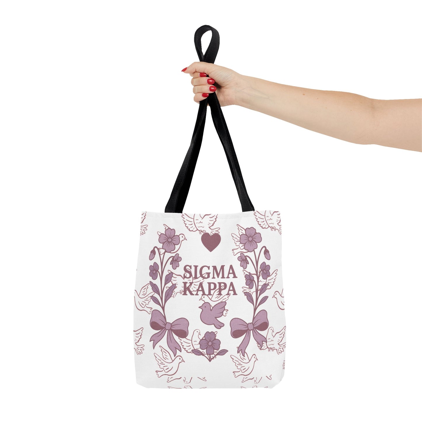 Sigma Kappa Floral Tote Bag | Sorority Gift, Eco-Friendly Carry-All, College Accessory, Stylish Shopping Bag, Chic Beach Tote