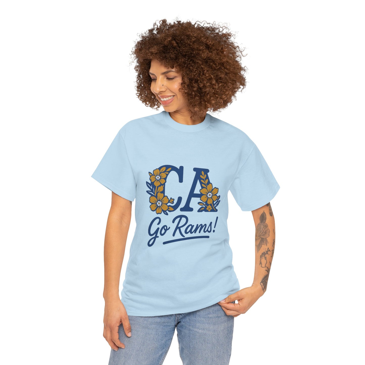 CA Rams Floral Tee