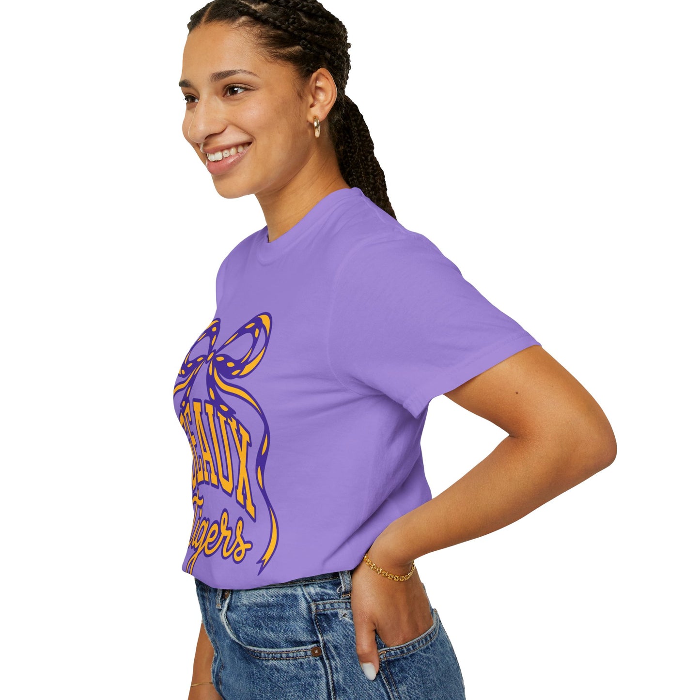 Géaux Tigers Garment-Dyed T-Shirt, Unisex Tee, LSU Spirit Wear, College Apparel, Game Day Outfit, Casual Style