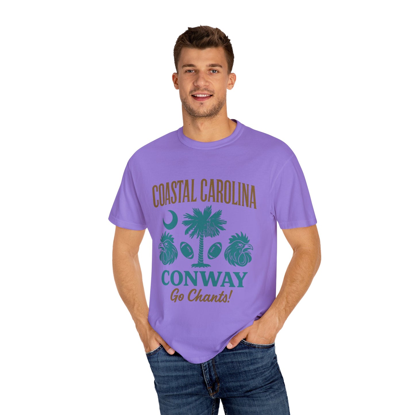Go Chants T-Shirt, Unisex Garment-Dyed Tee, Beachwear, College Apparel, Summer Vibes