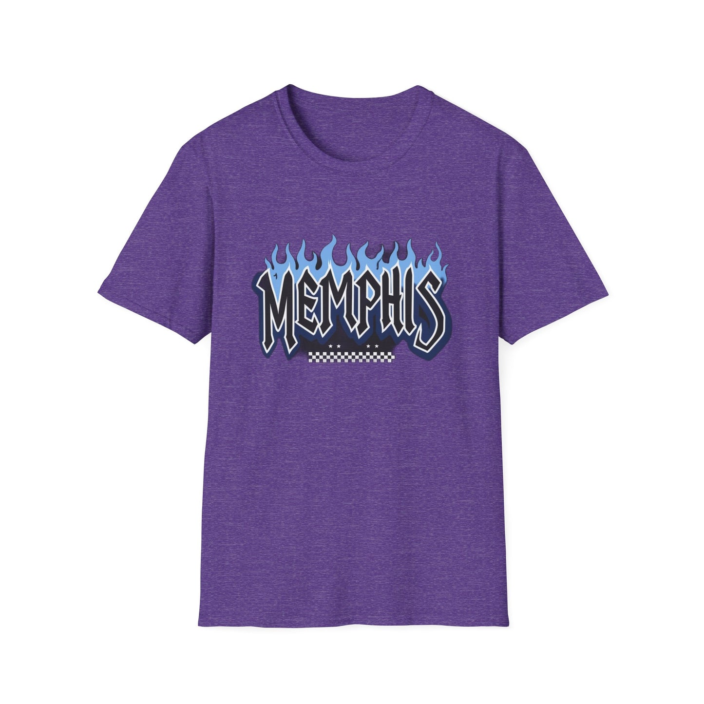 Memphis Flame Graphic T-Shirt, Unisex Tee, Casual Wear, Gift for Music Lovers, Summer Fashion, Graphic Design Shirt