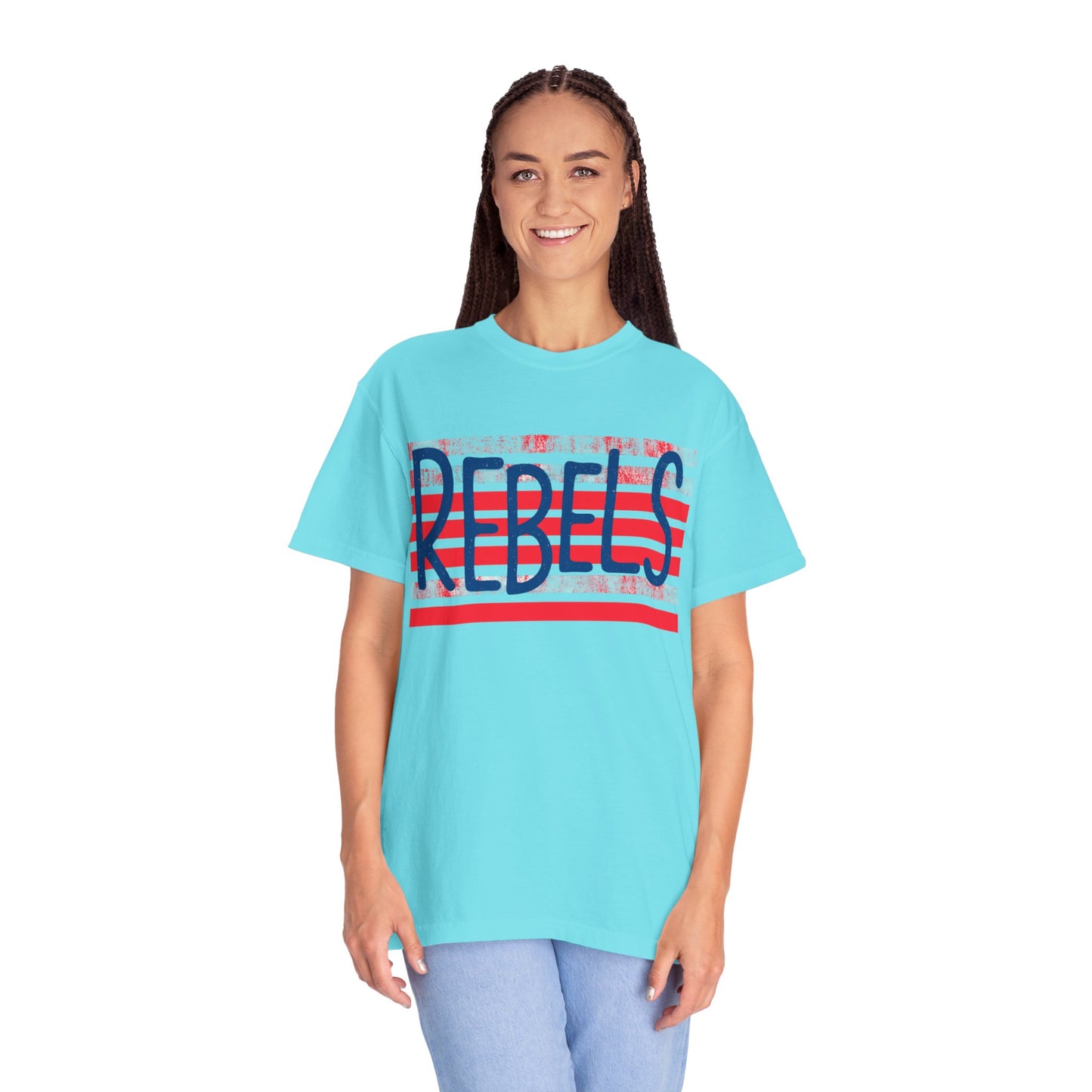 Rebels T-Shirt, Vintage Style Tee, Unisex Graphic Shirt, Summer Fashion, Independence Day Apparel, Football Game Day, Hotty Toddy