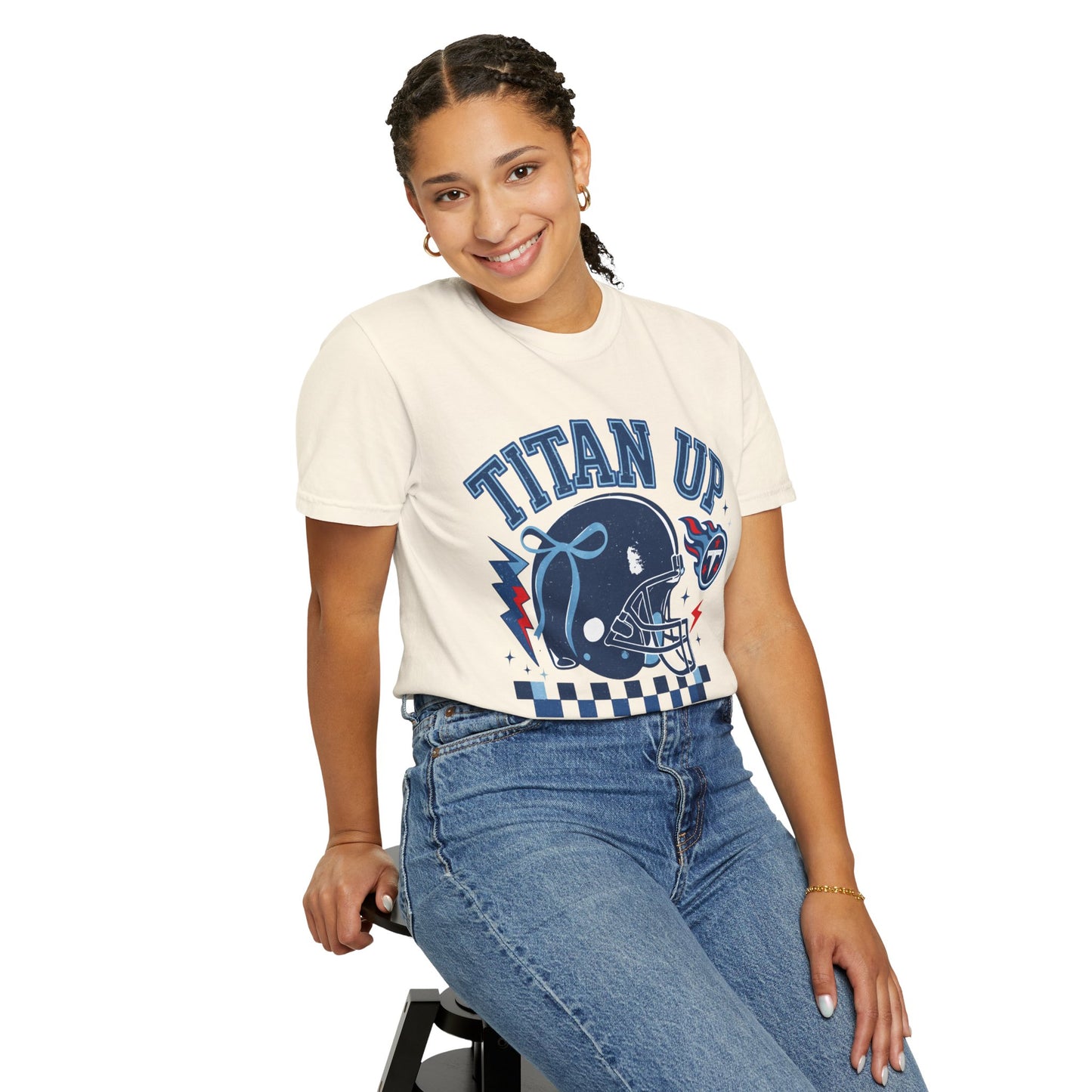 titan up tennessee Unisex Football Tee, Titan Up Shirt for Game Day, Casual Sportswear, Tailgating Apparel, Gift for Fans, Team Spirit Top