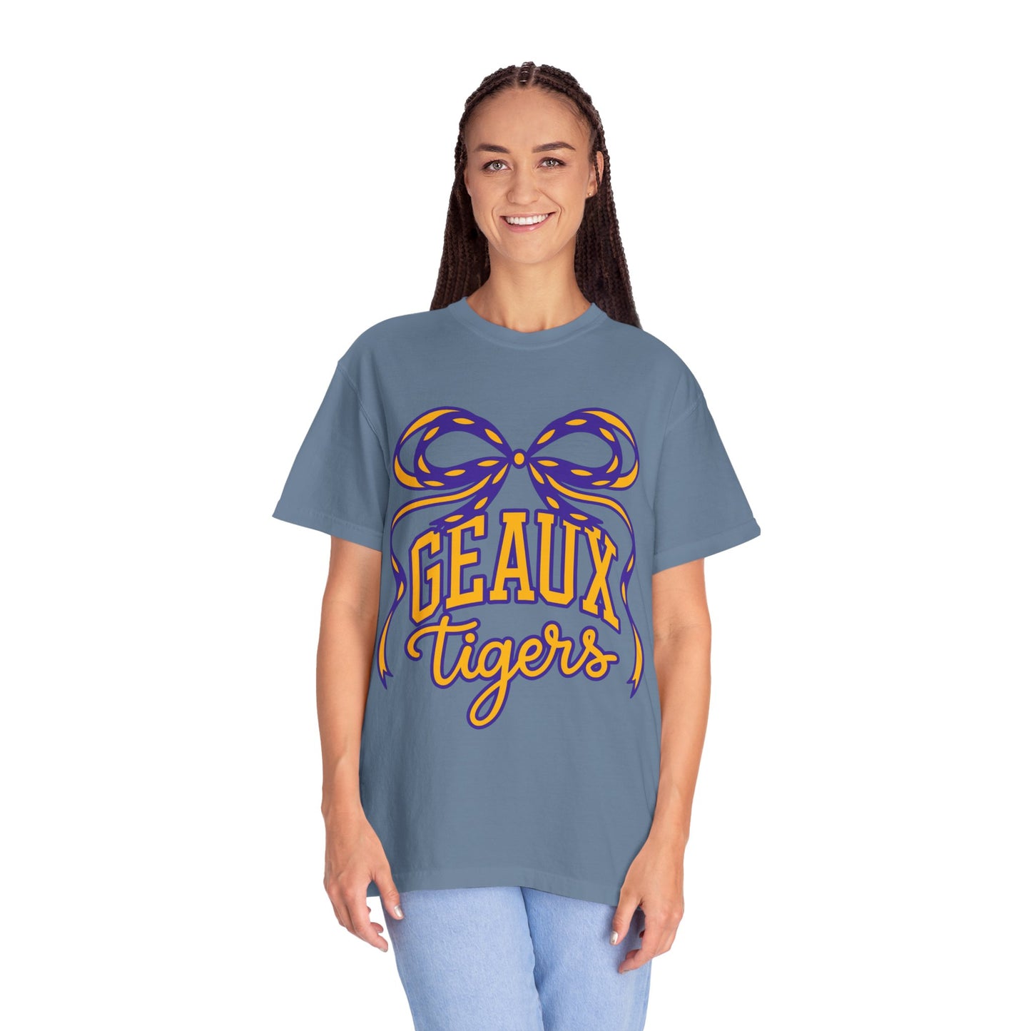 Géaux Tigers Garment-Dyed T-Shirt, Unisex Tee, LSU Spirit Wear, College Apparel, Game Day Outfit, Casual Style