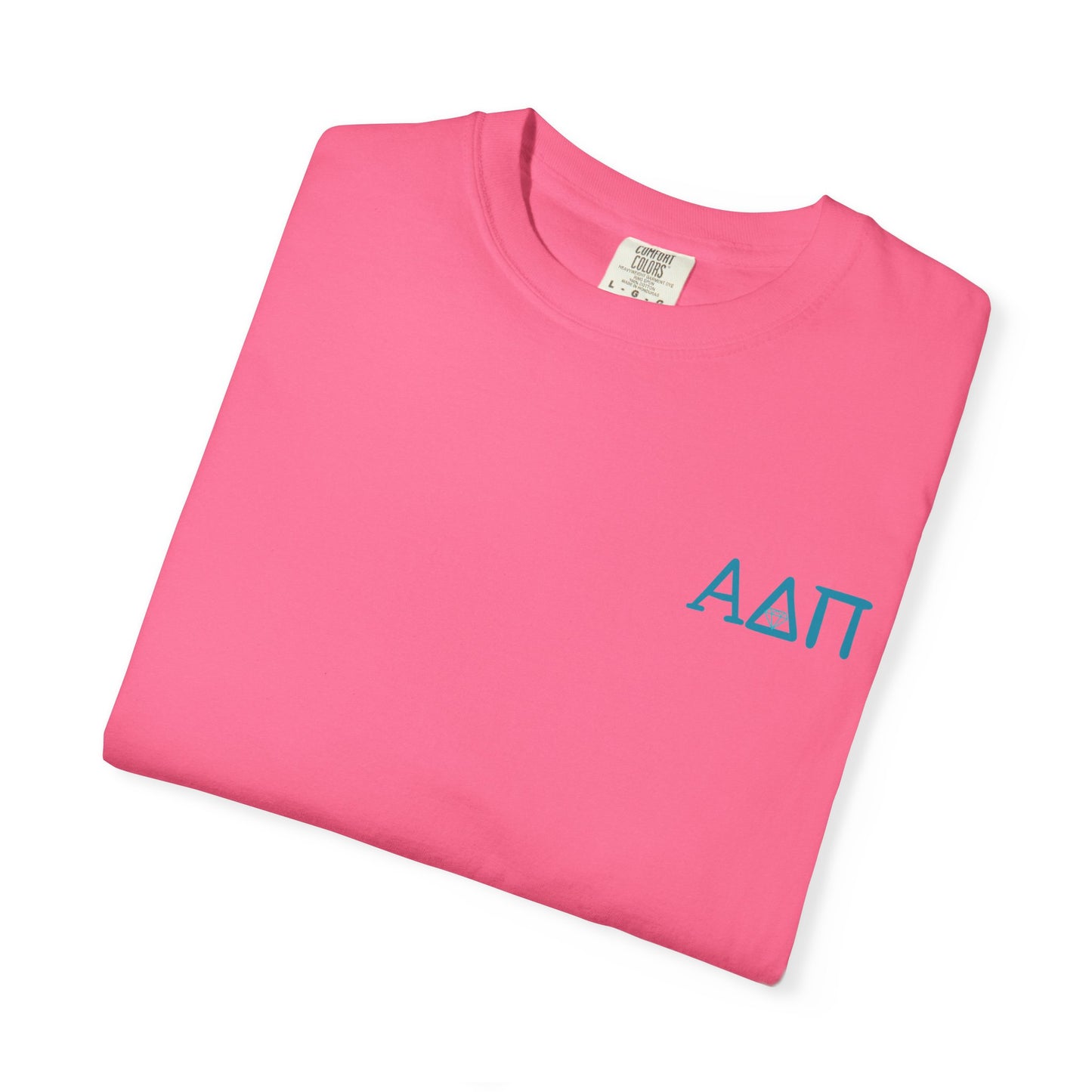 Alpha Delta Pi T-Shirt, Sorority Shirt, College Apparel, Greek Life Gift, Unisex Garment-Dyed Tee