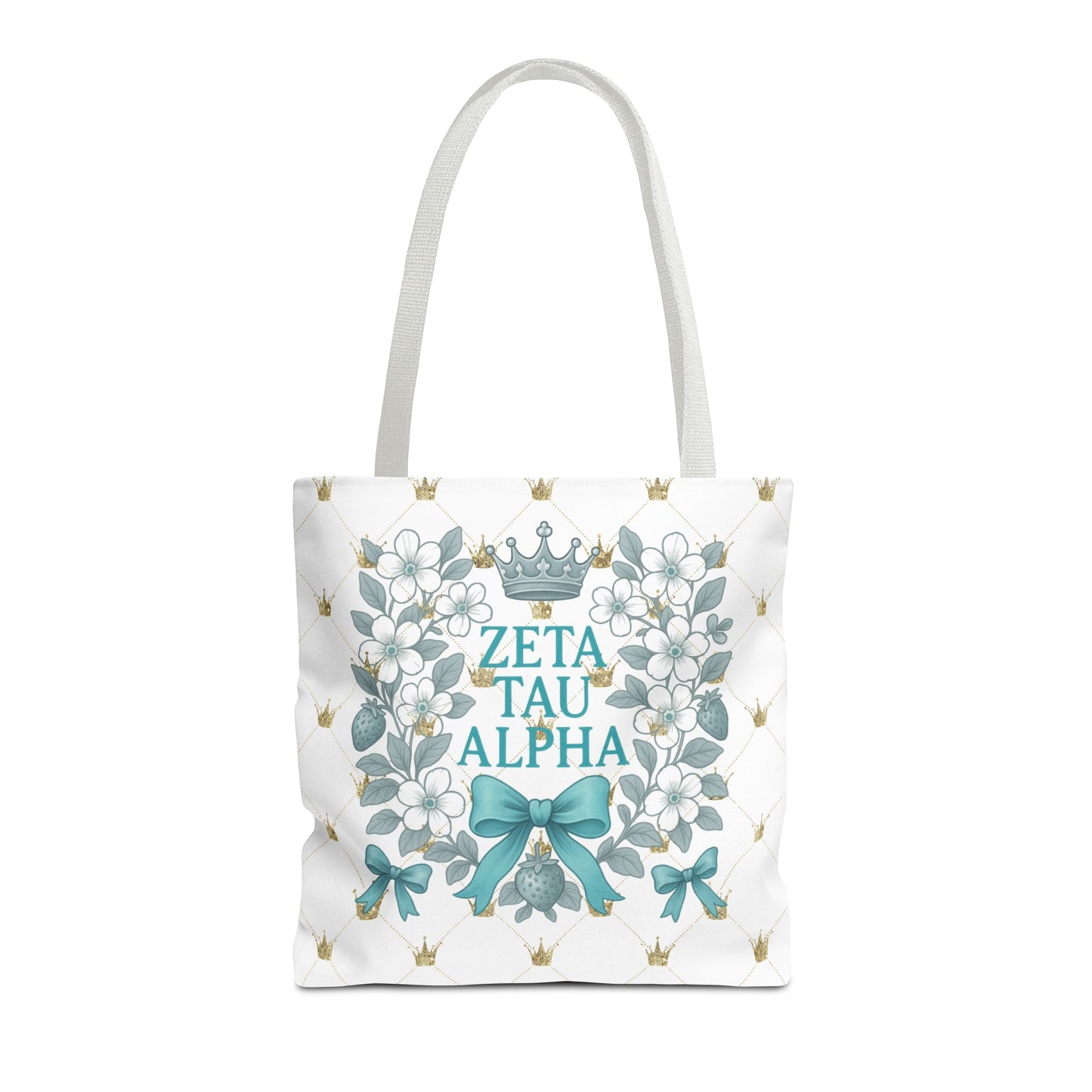 Zeta Tau Alpha Tote Bag | Sorority Bags, Floral Design, Gift for Sisters, Campus Essentials, Personalized Tote