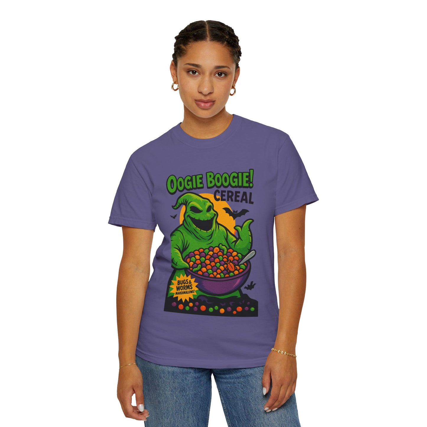 Oogie Boogie Cereal Unisex T-Shirt, Halloween Tee, Cartoon Apparel, Gifts for Fans, Unique Graphic Shirt, Spooky Style