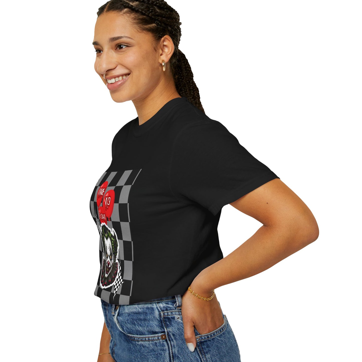 Creepy Clown Graphic T-Shirt, Halloween Costume Tee, Unisex Horror Shirt, Fun Gift for Fans, Graphic Novelty Wear, Casual Outfit