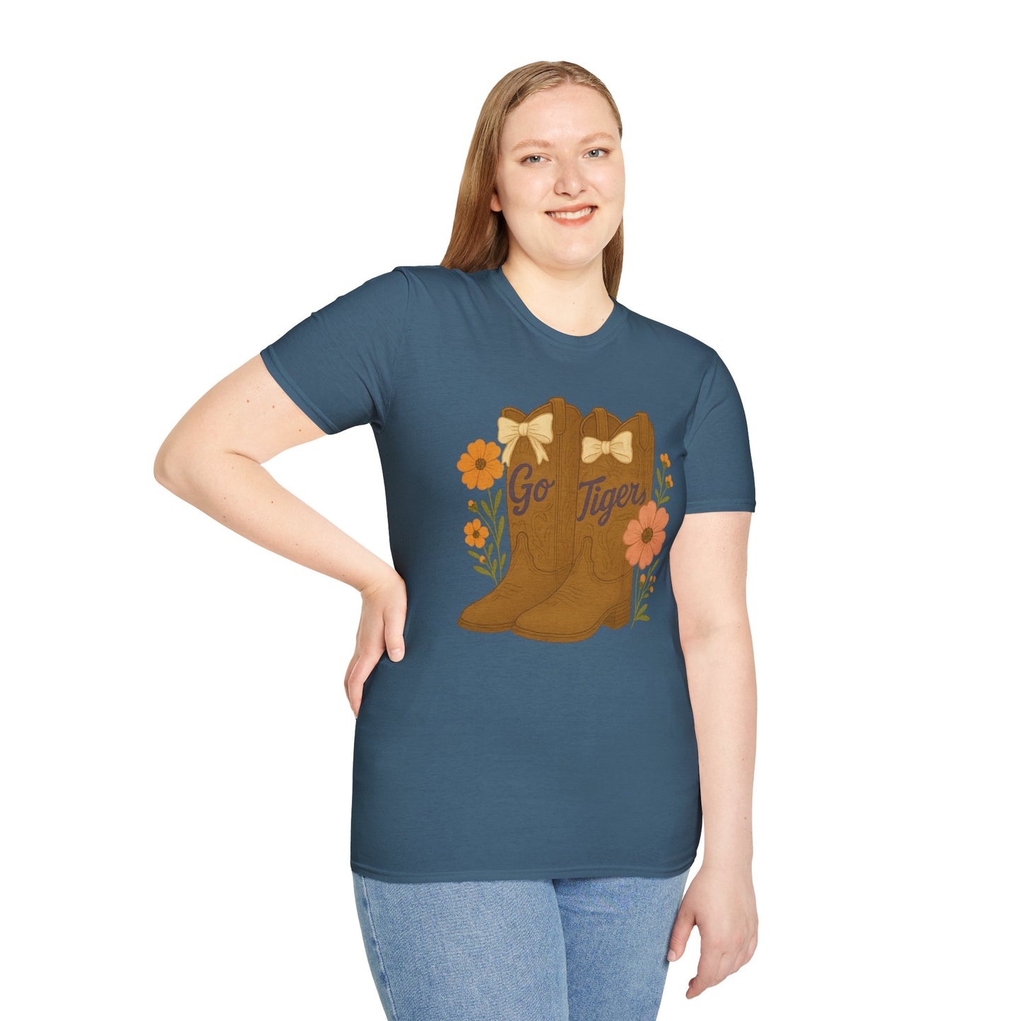 SC Tigers Country Boots Unisex T-Shirt | Cute Southern Style Tee, Go Tiger Shirt, Perfect for Game Day, Clemson Game Day, Graduation Gift, College Student Gift