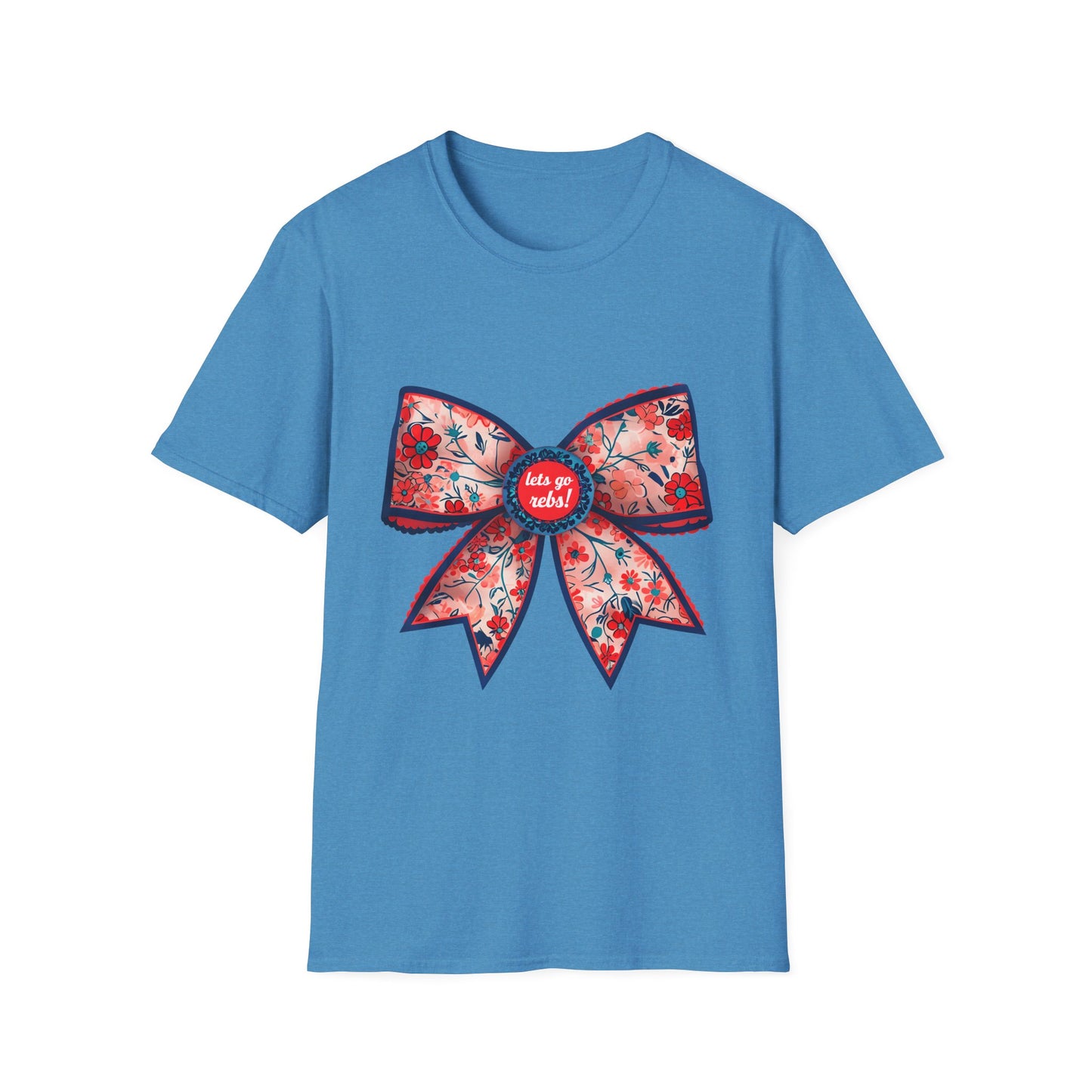 Go rebs coquette bow, Floral Bow T-Shirt | Gift for Her, Casual Wear, Birthday Party, Spring Fashion, Cute Graphic Tee