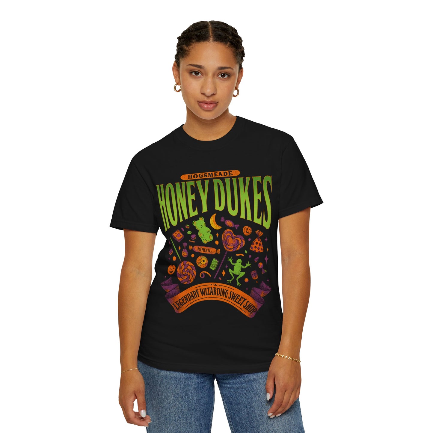 Honey Dukes Wizarding T-Shirt | Unisex Garment-Dyed Tee, Perfect for Fans, Gifts, Celebrations, Cosplay, and Everyday Wear