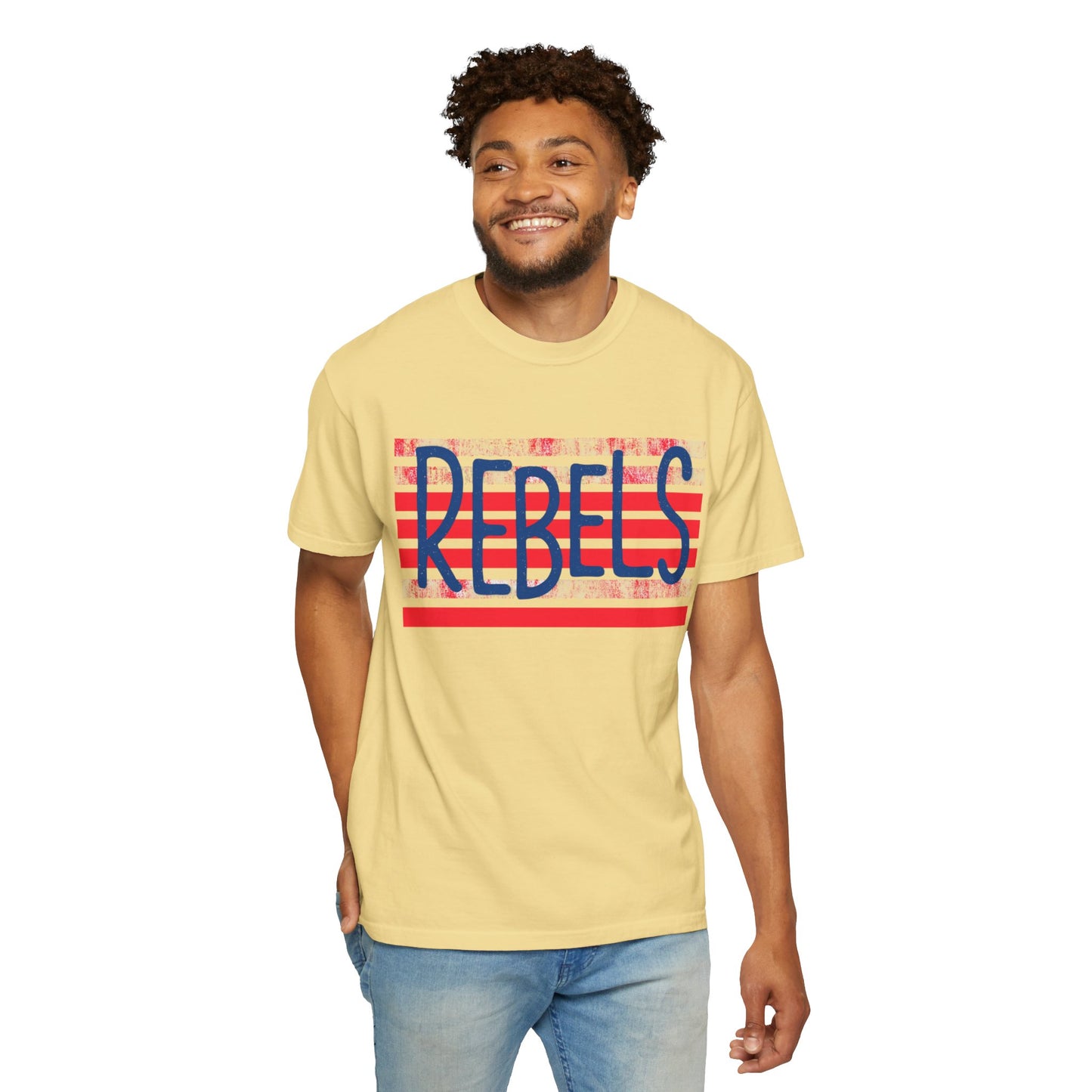 Rebels T-Shirt, Vintage Style Tee, Unisex Graphic Shirt, Summer Fashion, Independence Day Apparel, Football Game Day, Hotty Toddy