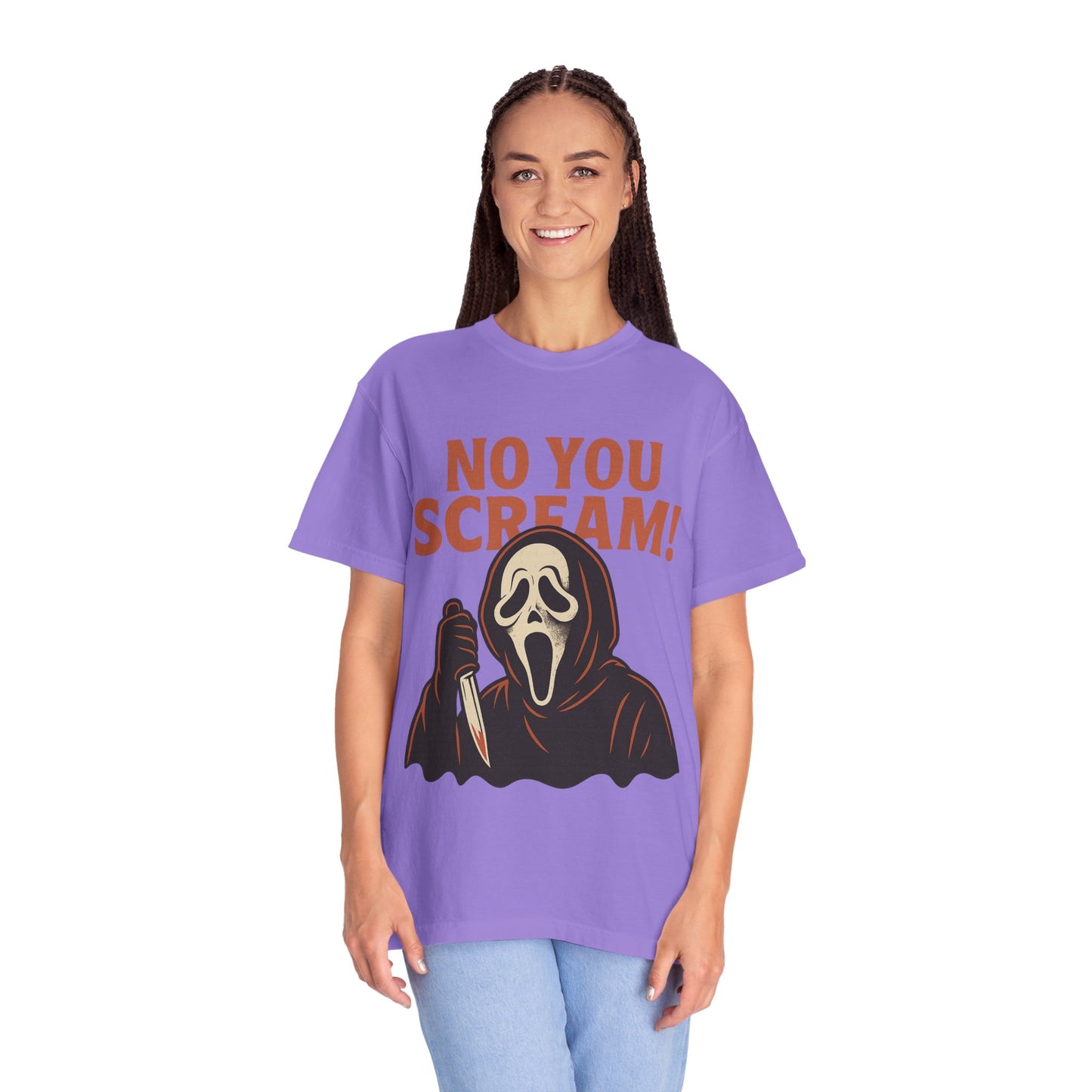 Unisex Horror-Themed T-shirt | Fun Scream Design for Halloween, Costume Parties, Movie Nights, Gift for Horror Fans