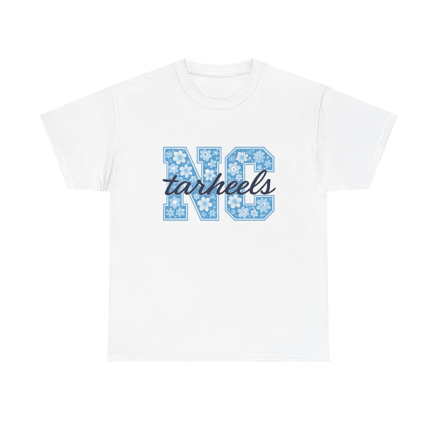North Carolina Tarheels Unisex Heavy Cotton Tee, College Spirit Wear, Men's and Women's Casual T-Shirt, School Pride Apparel, Gift for Fans